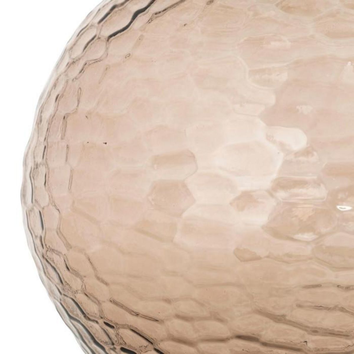 ATMOSPHERA Vase en Verre Martelé  Alric  33cm Marron