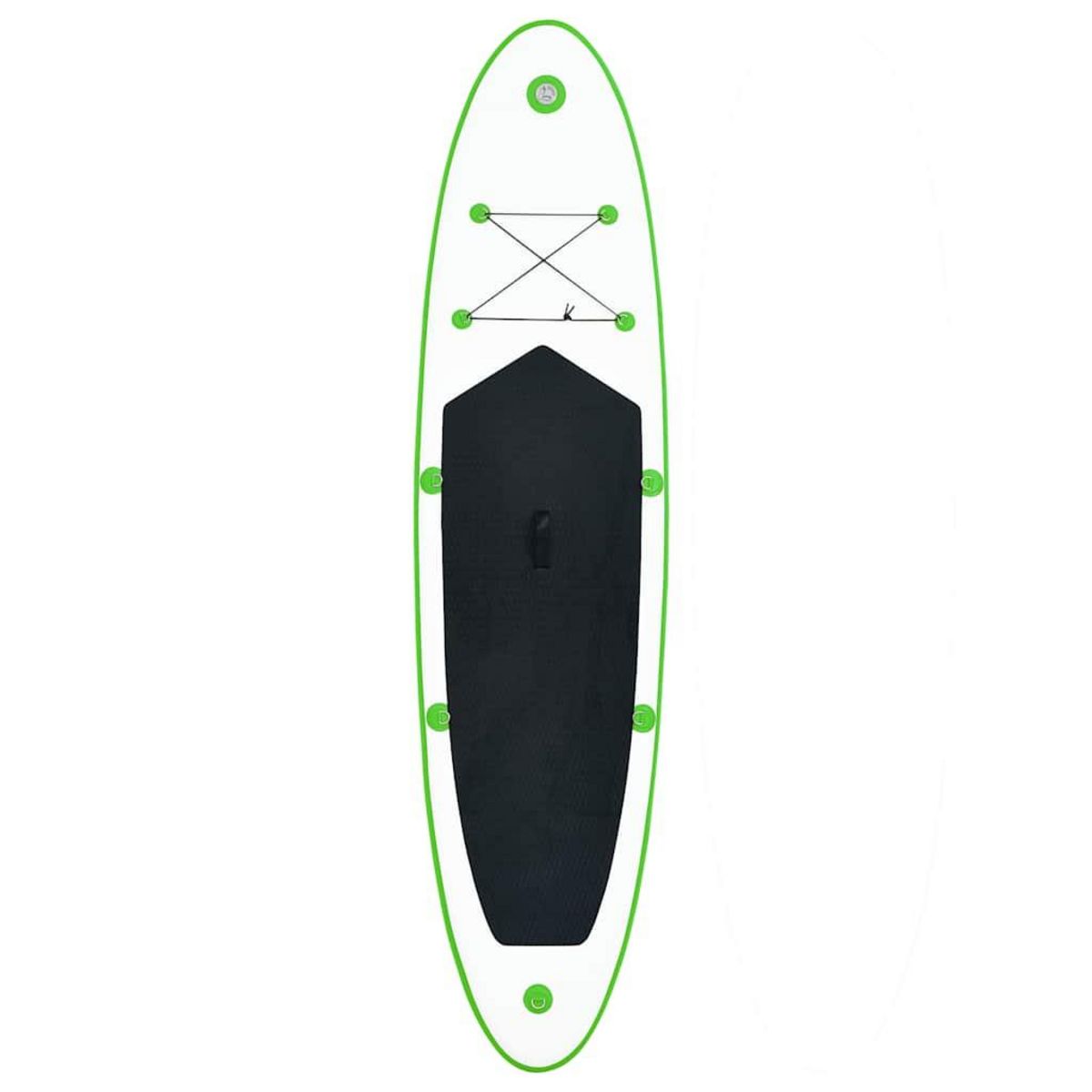VIDAXL Ensemble de planches SUP gonflables Vert et blanc