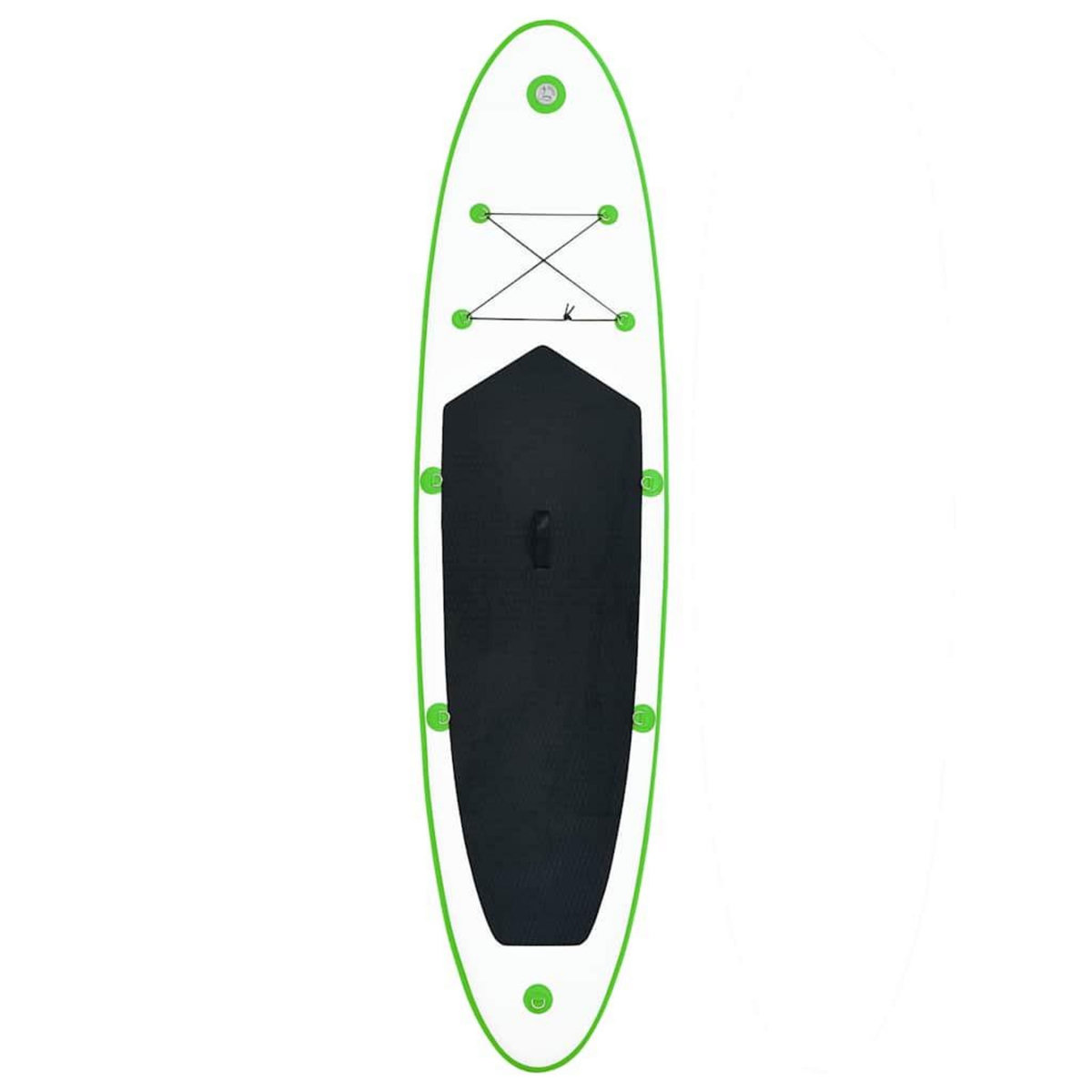 VIDAXL Ensemble de planches SUP gonflables Vert et blanc