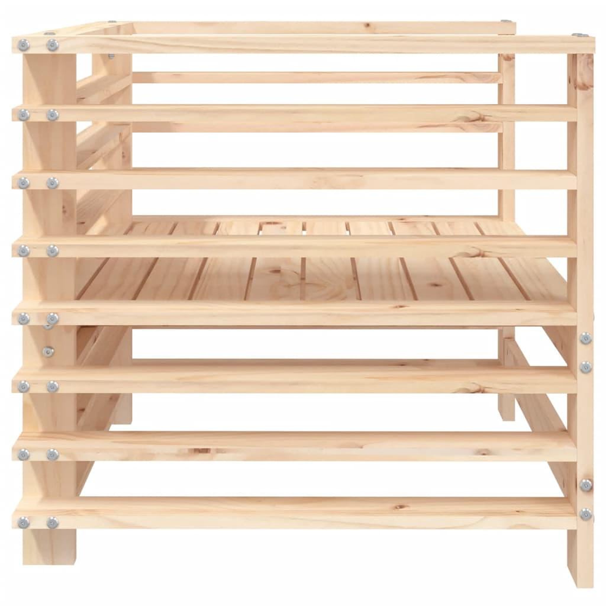 Voir la diapositive 5 : VIDAXL Chaises de jardin lot de 2 bois massif de pin
