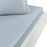 Sensei Maison Drap housse en percale de coton bonnet 30 cm SOFT PERCALE. Coloris disponibles : Bleu, Beige, Rouge, Gris, Vert, Blanc, Marron, Violet, Orange, Rose