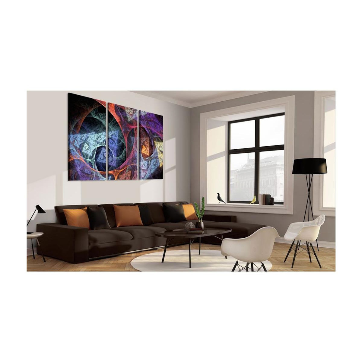 Paris Prix Tableau  Abstraction de Différentes Couleurs