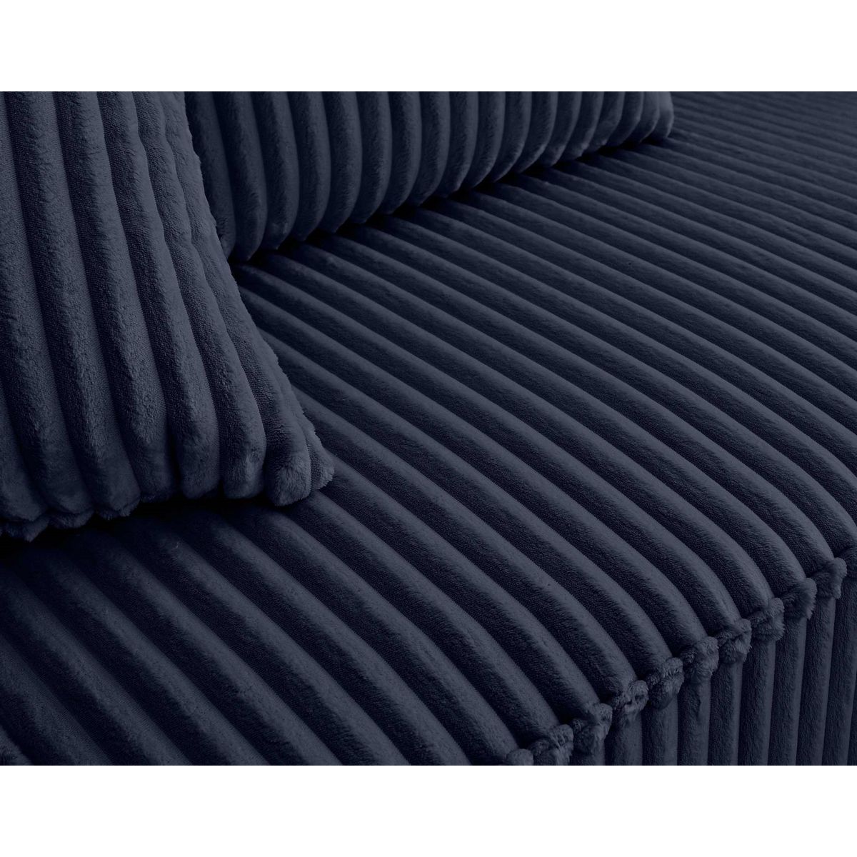 LISA DESIGN Colombine - module d'assise gauche - en velours côtelé grosses côtes