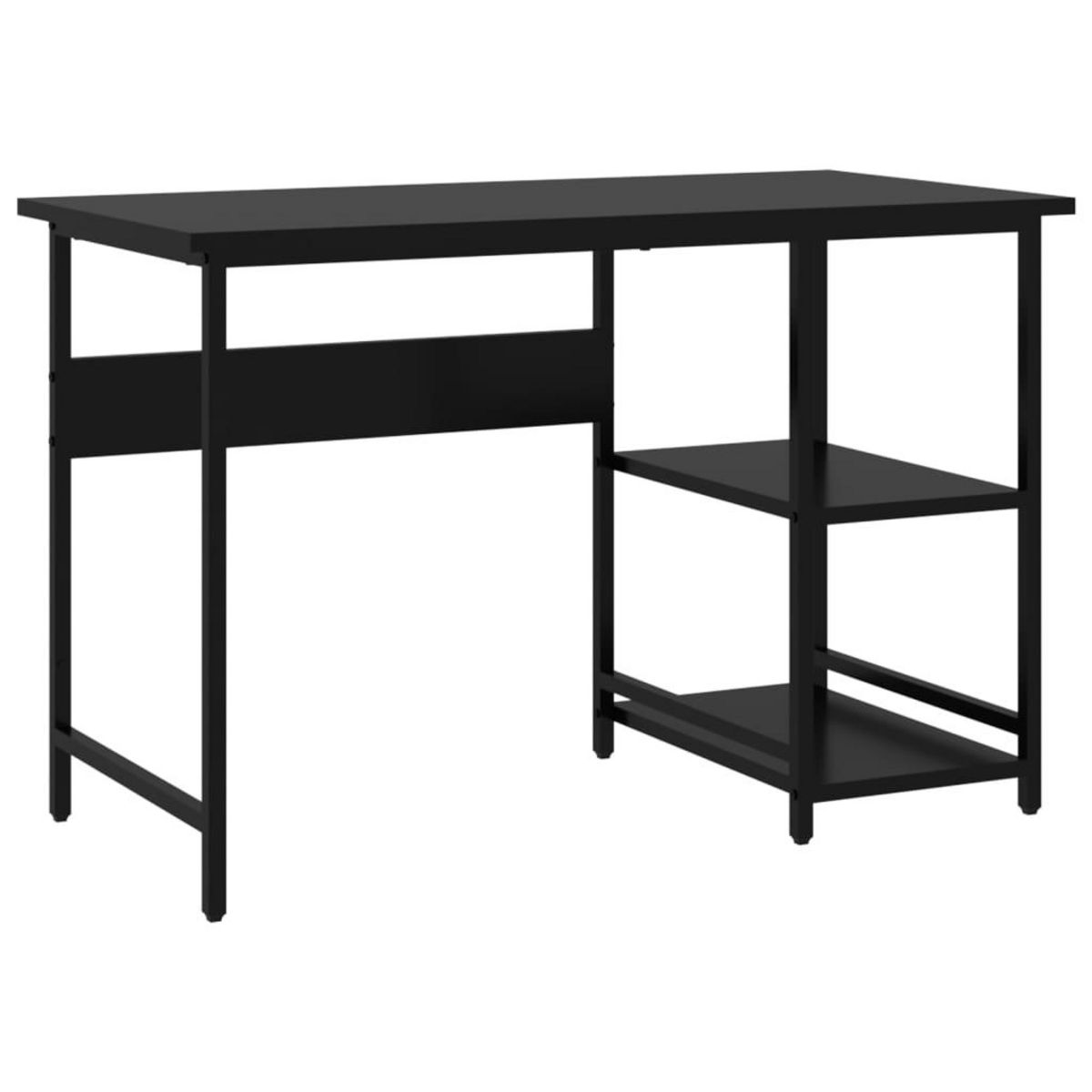 VIDAXL Bureau d'ordinateur Noir 105x55x72 cm MDF et metal
