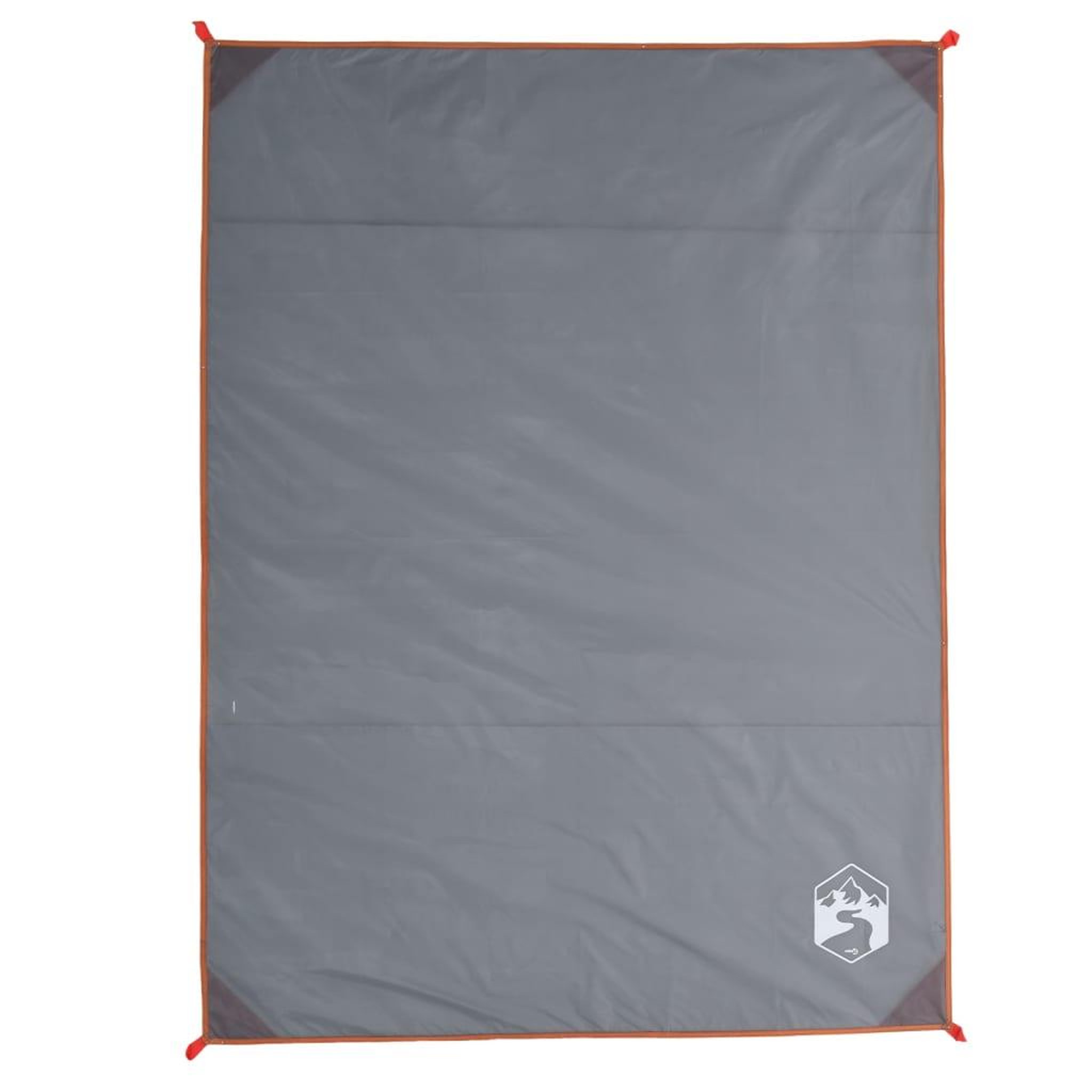 Voir la diapositive 2 : VIDAXL Couverture de pique-nique avec piquets gris et orange 205x155cm