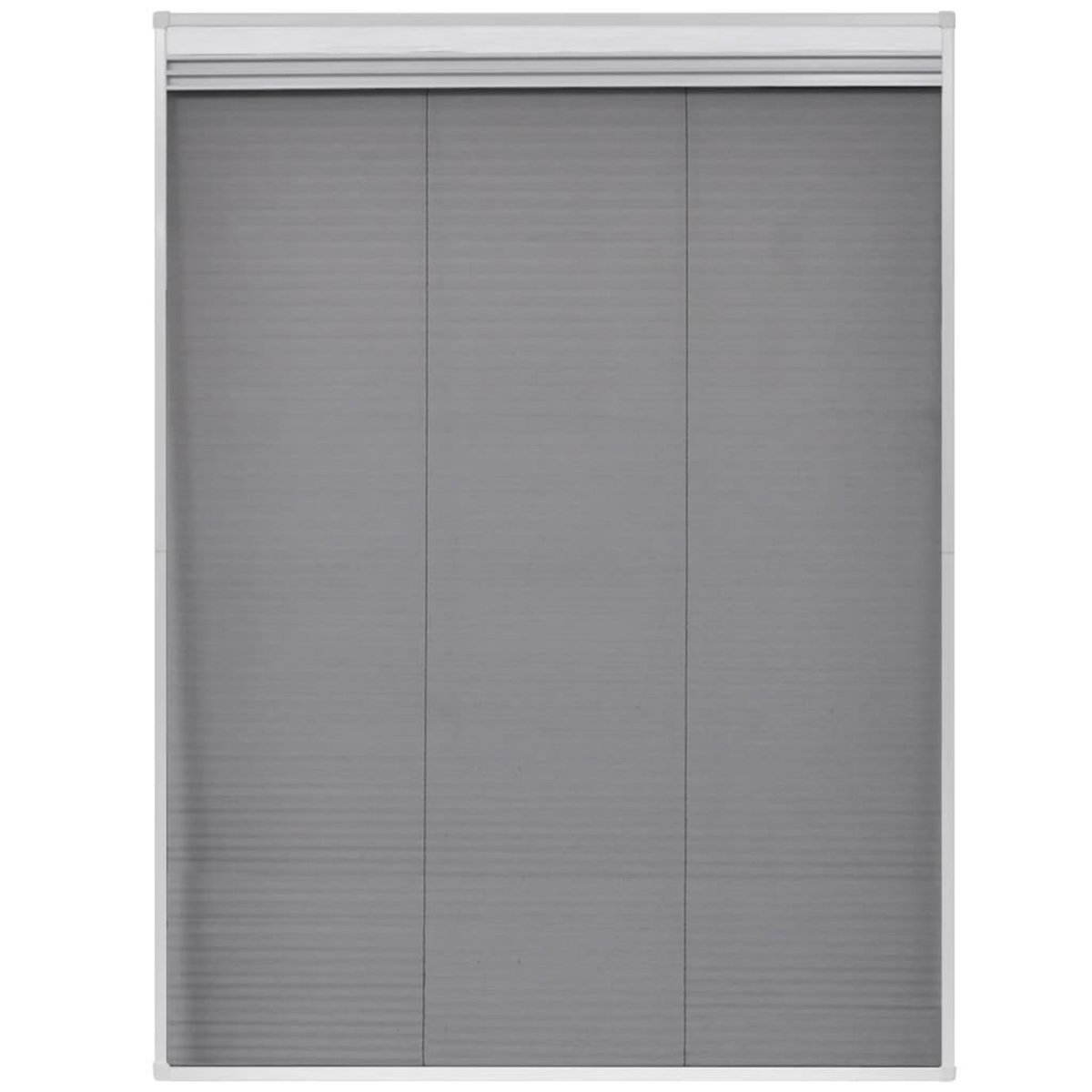 VIDAXL Moustiquaire plissee pour fenetre et store Aluminium 60 x 80 cm