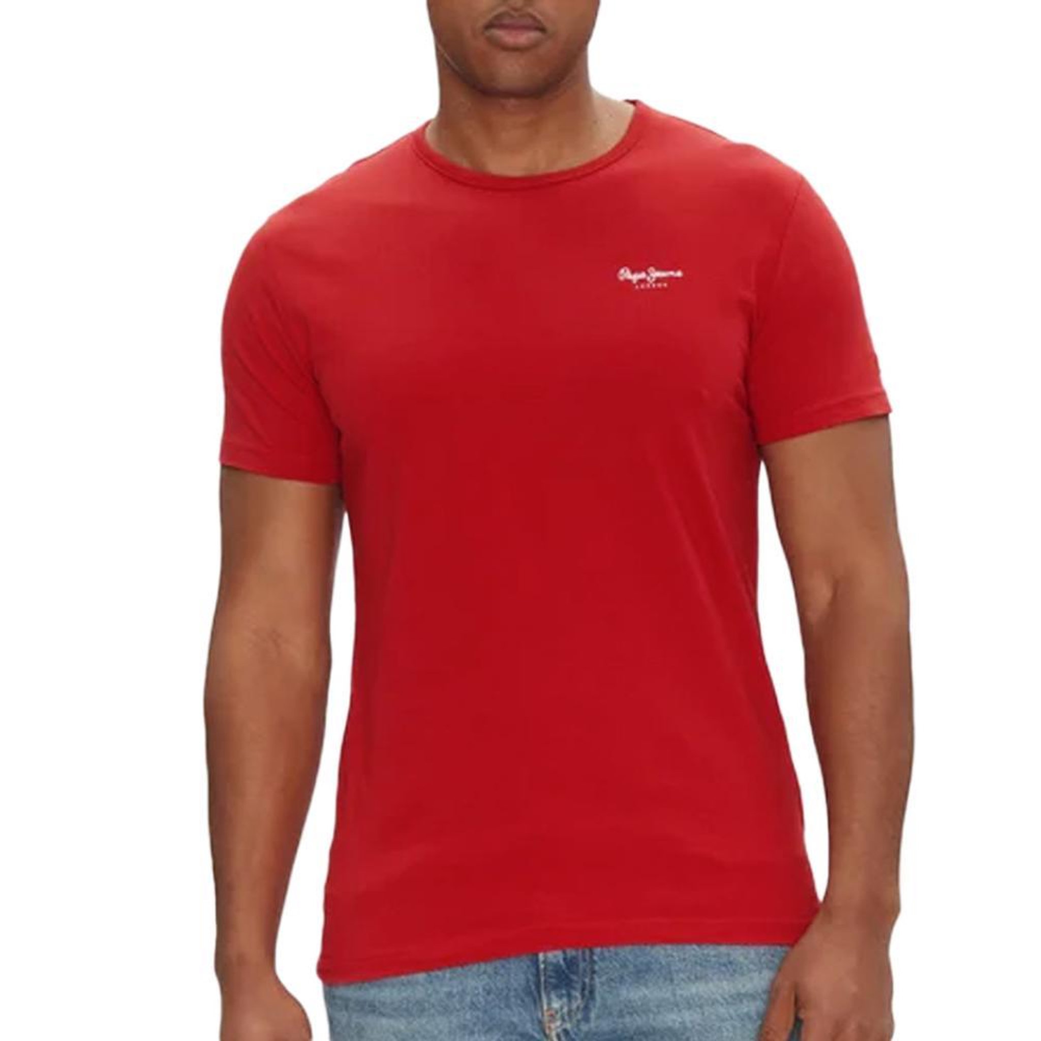 Voir la diapositive 1 : Pepe Jeans T-shirt Rouge Homme Pepe Jeans Original Basic