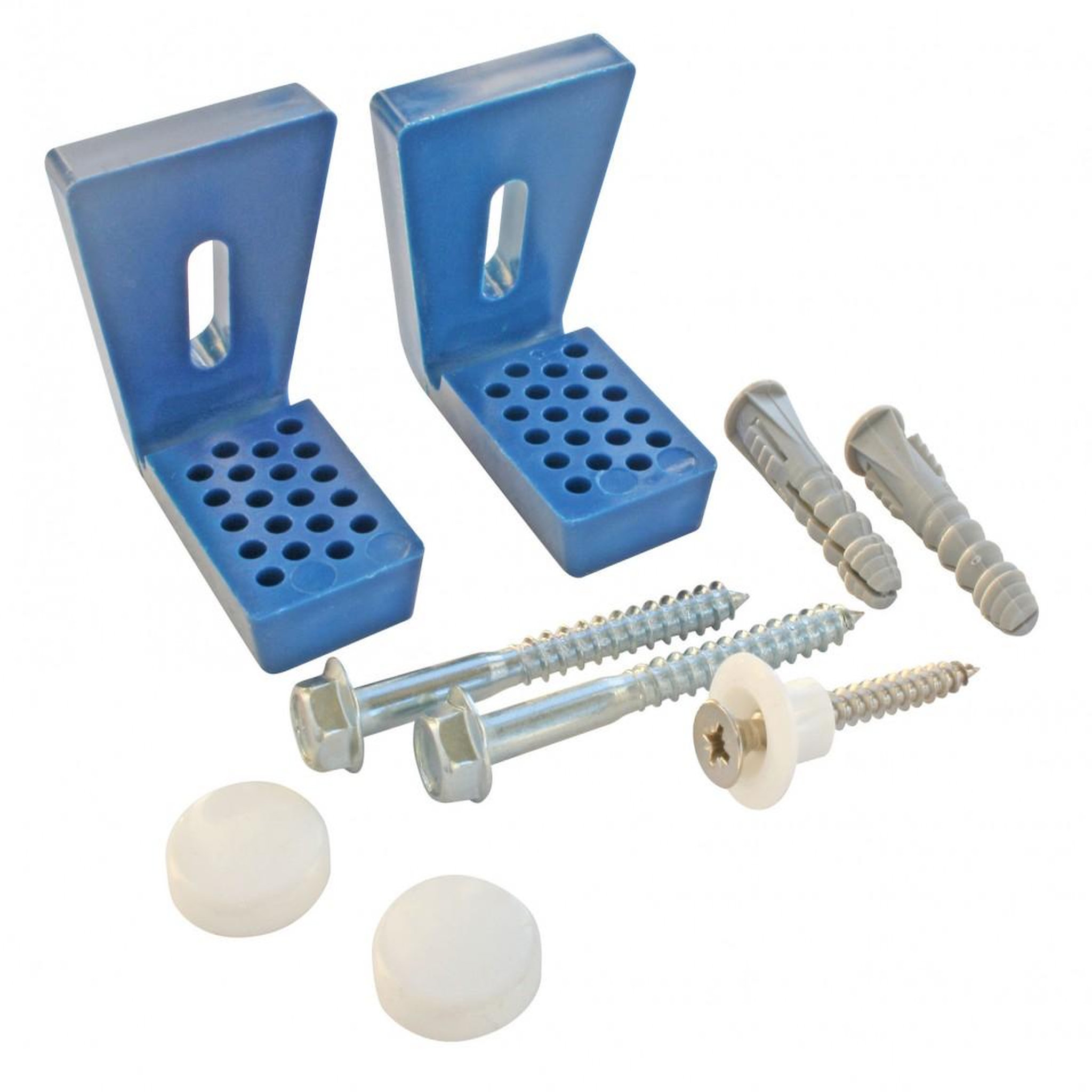 CENTRALE BRICO Kit de fixation latérale pour cuvette de WC