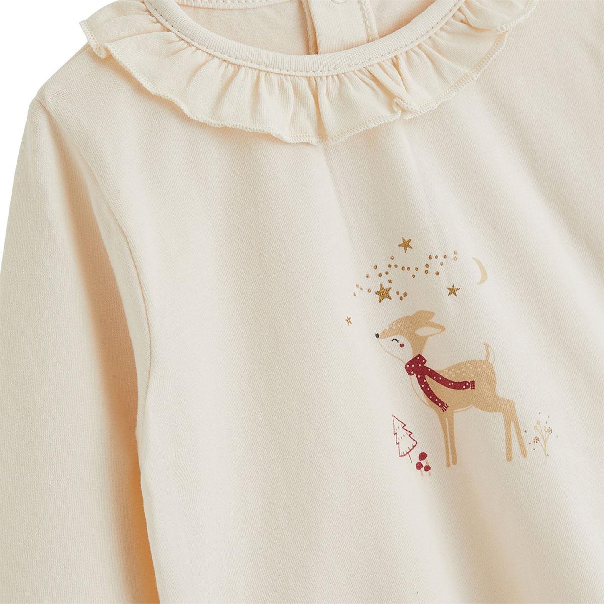 Voir la diapositive 3 : PETIT BEGUIN T-shirt bébé manches longues Grace