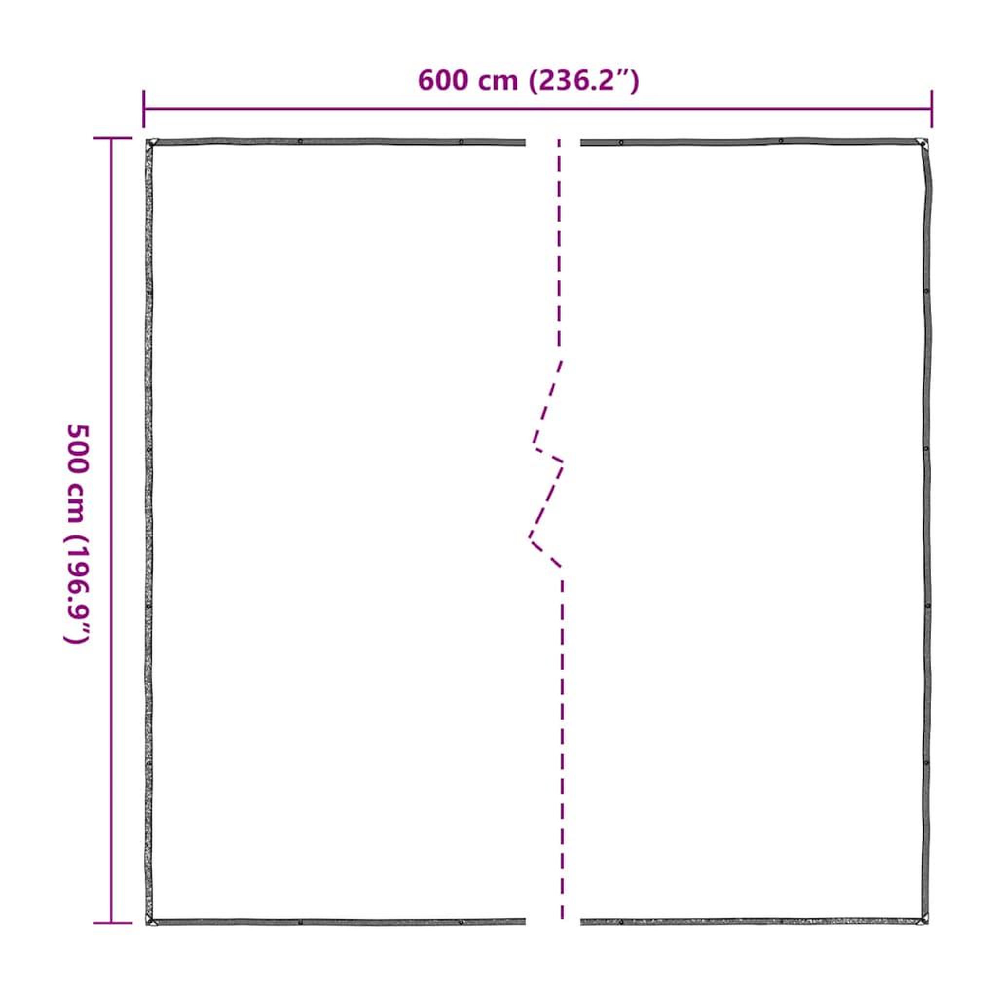 Voir la diapositive 6 : VIDAXL Bache transparente avec œillets 5x6 m polyethylene