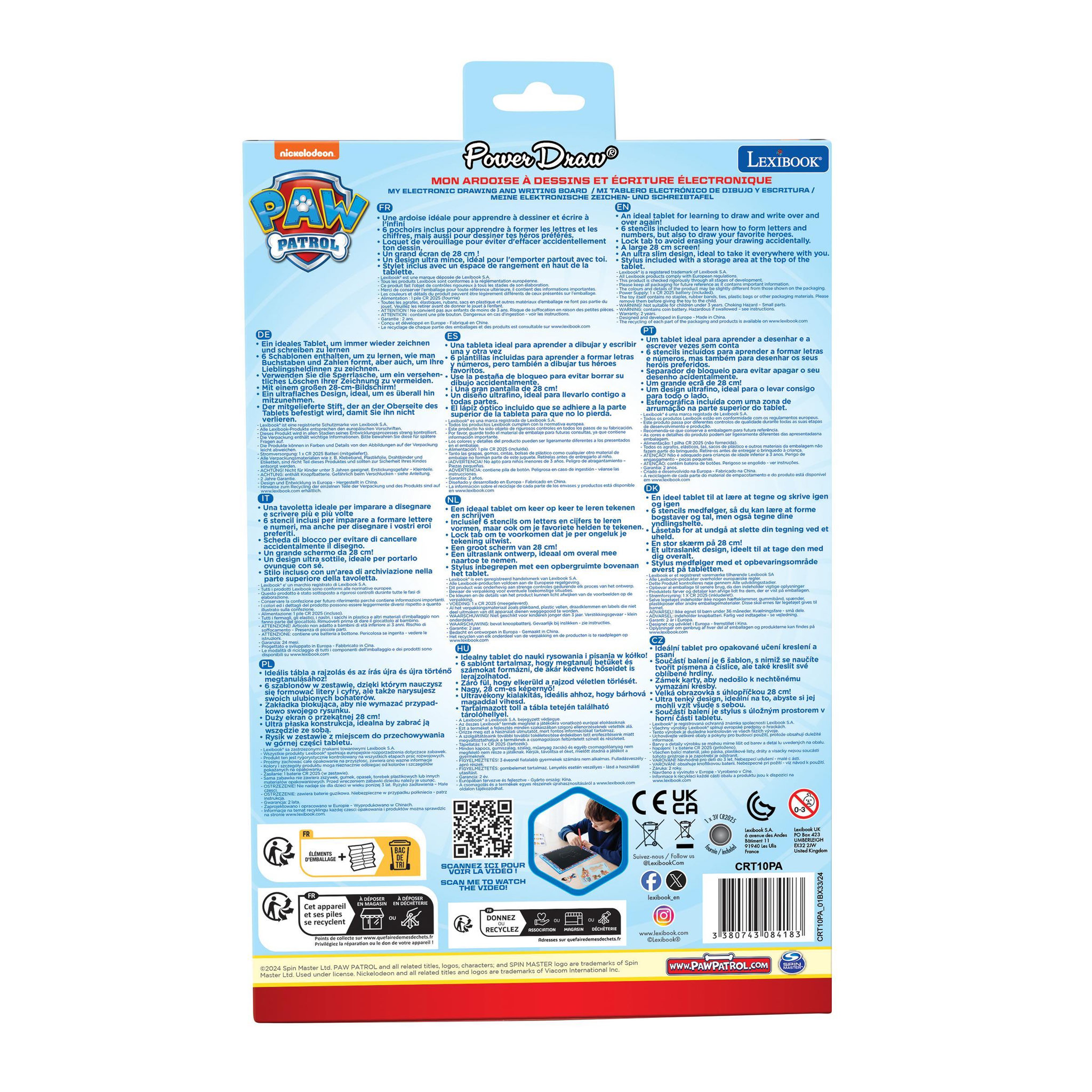 Voir la diapositive 5 : Lexibook Tablette à Dessins électronique multicolore Pat' Patrouille