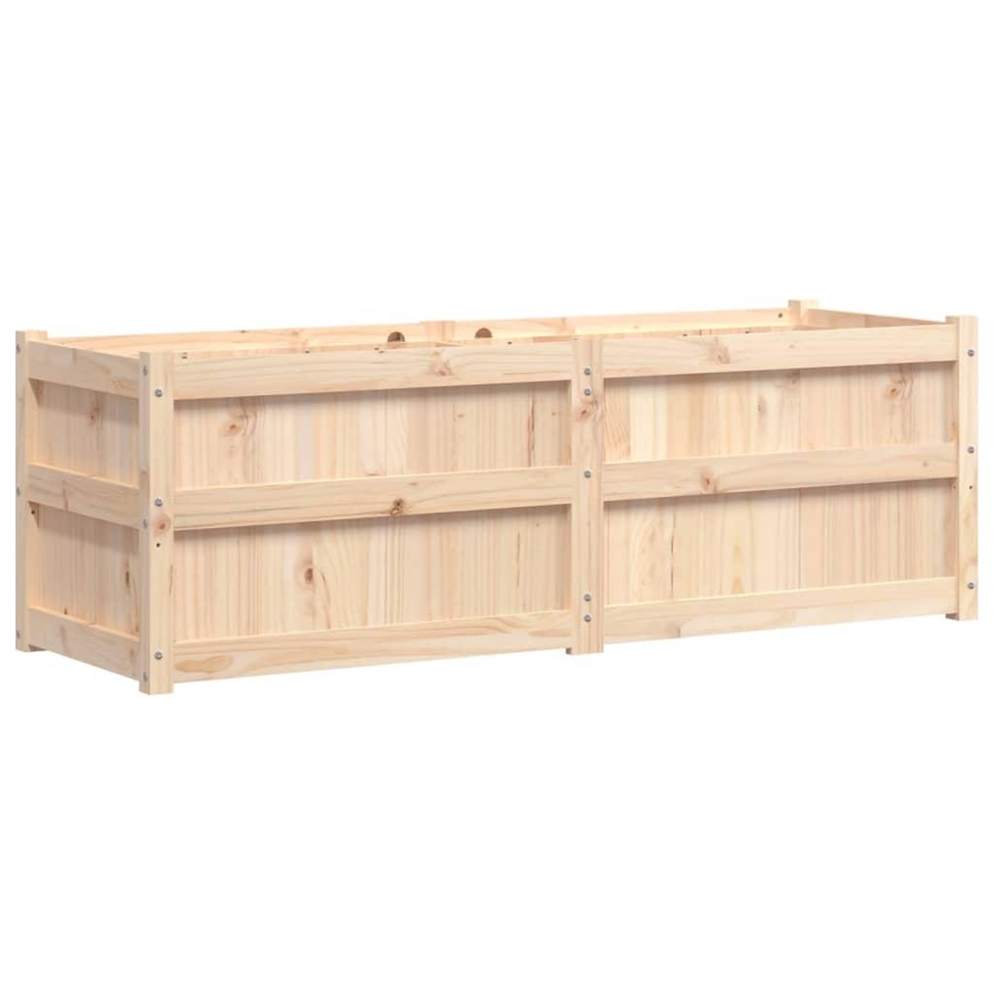 Voir la diapositive 2 : VIDAXL Jardiniere 150x50x50 cm bois de pin massif