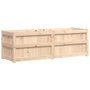 Voir la diapositive 2 : VIDAXL Jardiniere 150x50x50 cm bois de pin massif