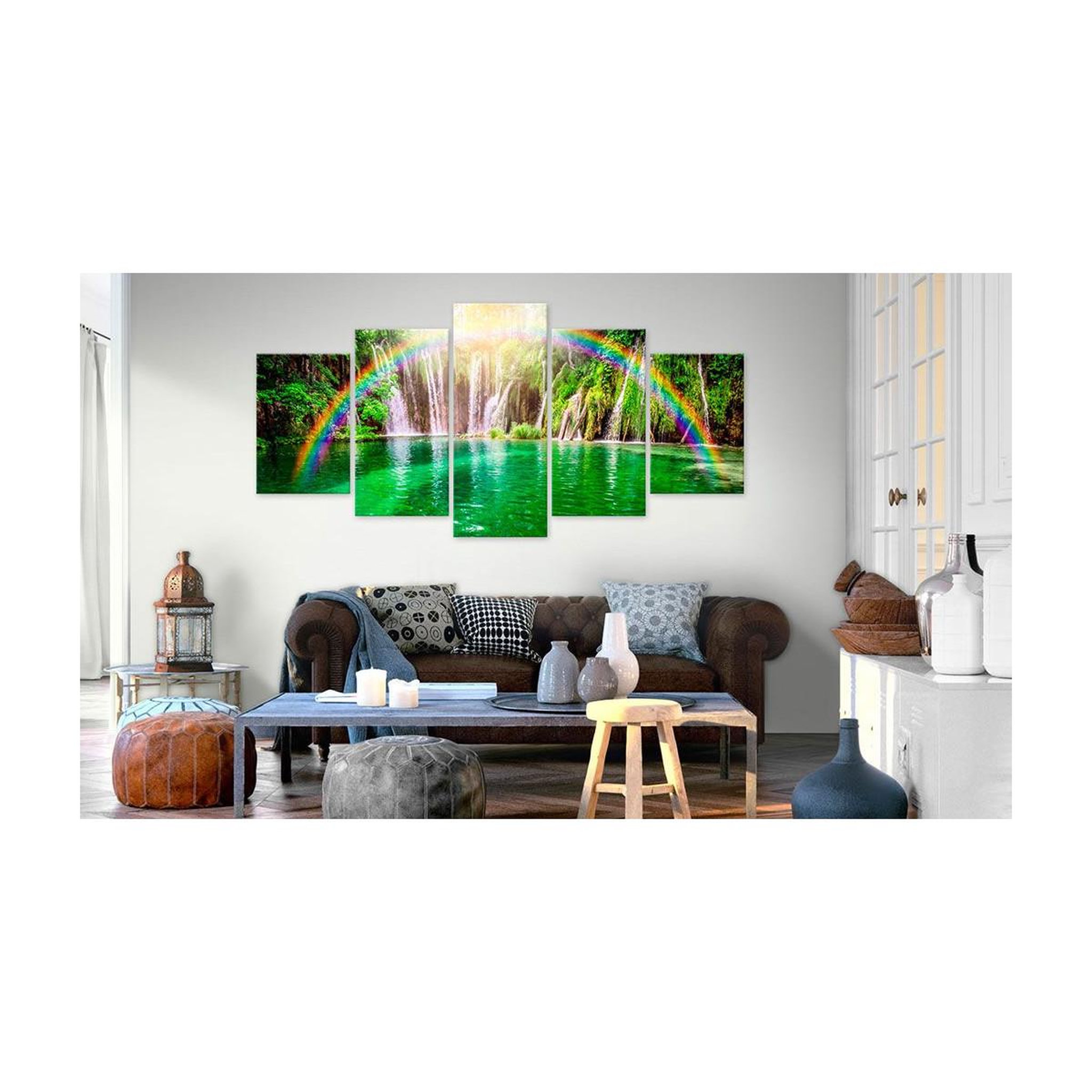 Voir la diapositive 2 : Paris Prix Tableau Imprimé  Rainbow Time II