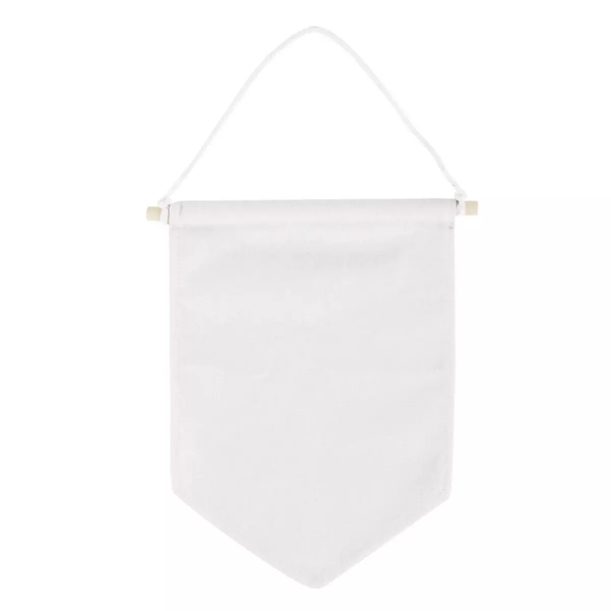Rayher Fanion de tissu à suspendre, blanc naturel, 18x20cm, 2 pces