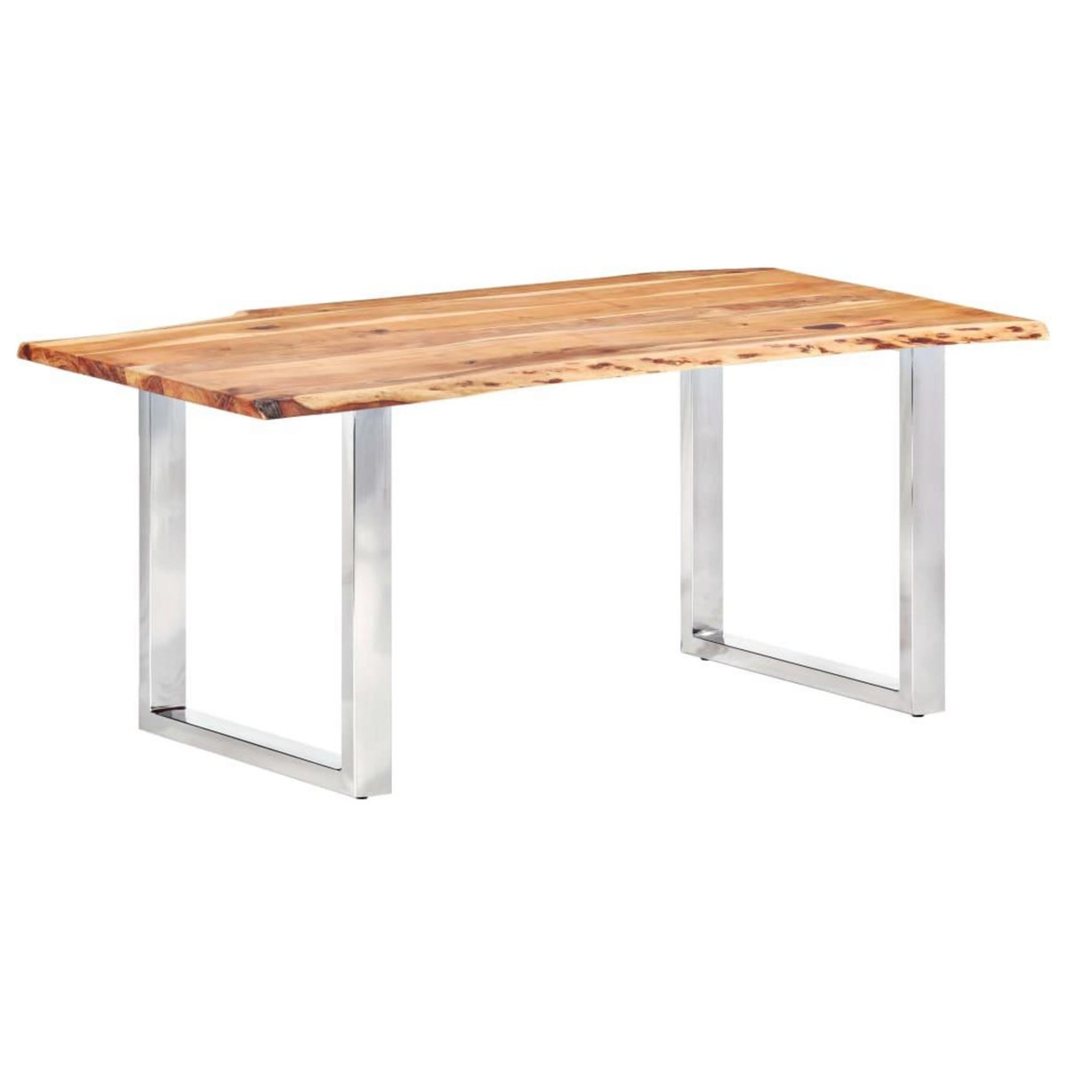 VIDAXL Table a dîner a live edge Bois d'acacia massif 200 cm 3,8 cm