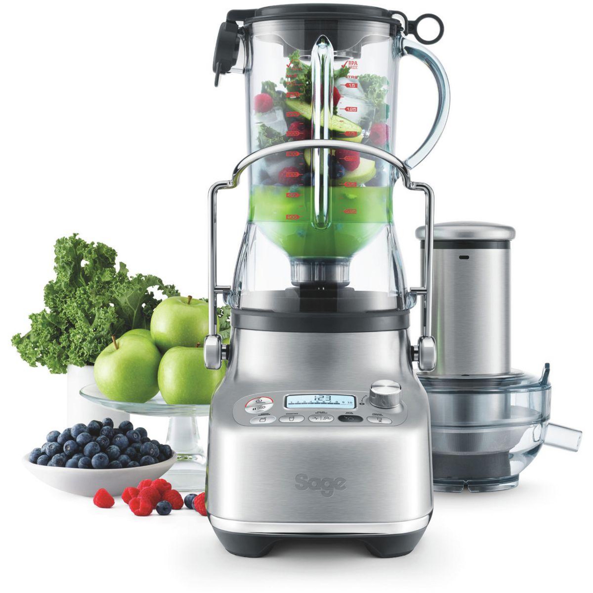 Voir la diapositive 4 : SAGE APPLIANCES Extracteur de jus 3x bluicer pro