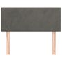 Voir la diapositive 3 : VIDAXL Tete de lit Gris fonce 100x5x78/88 cm Velours