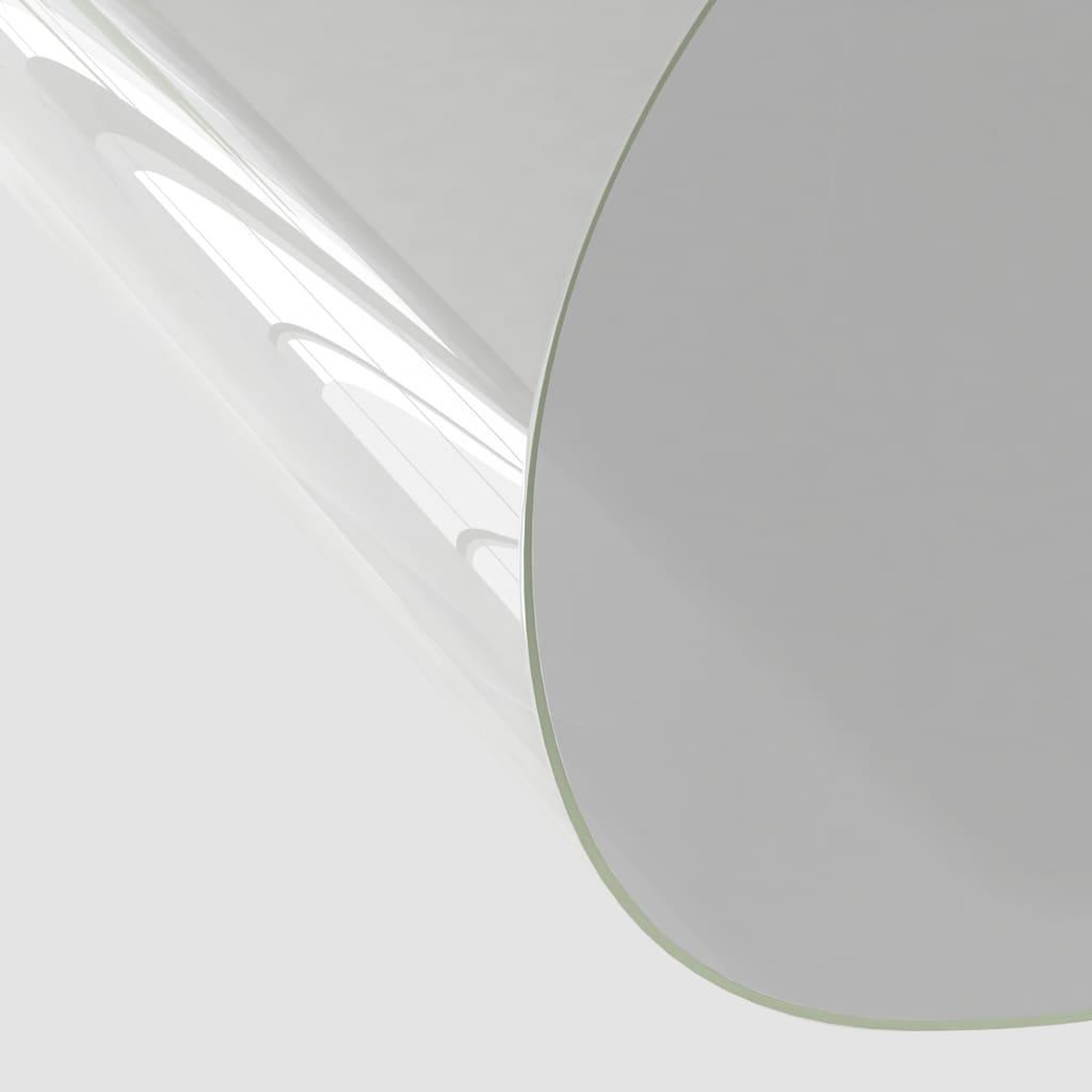 Voir la diapositive 3 : VIDAXL Protecteur de table transparent Ø 60 cm 2 mm PVC