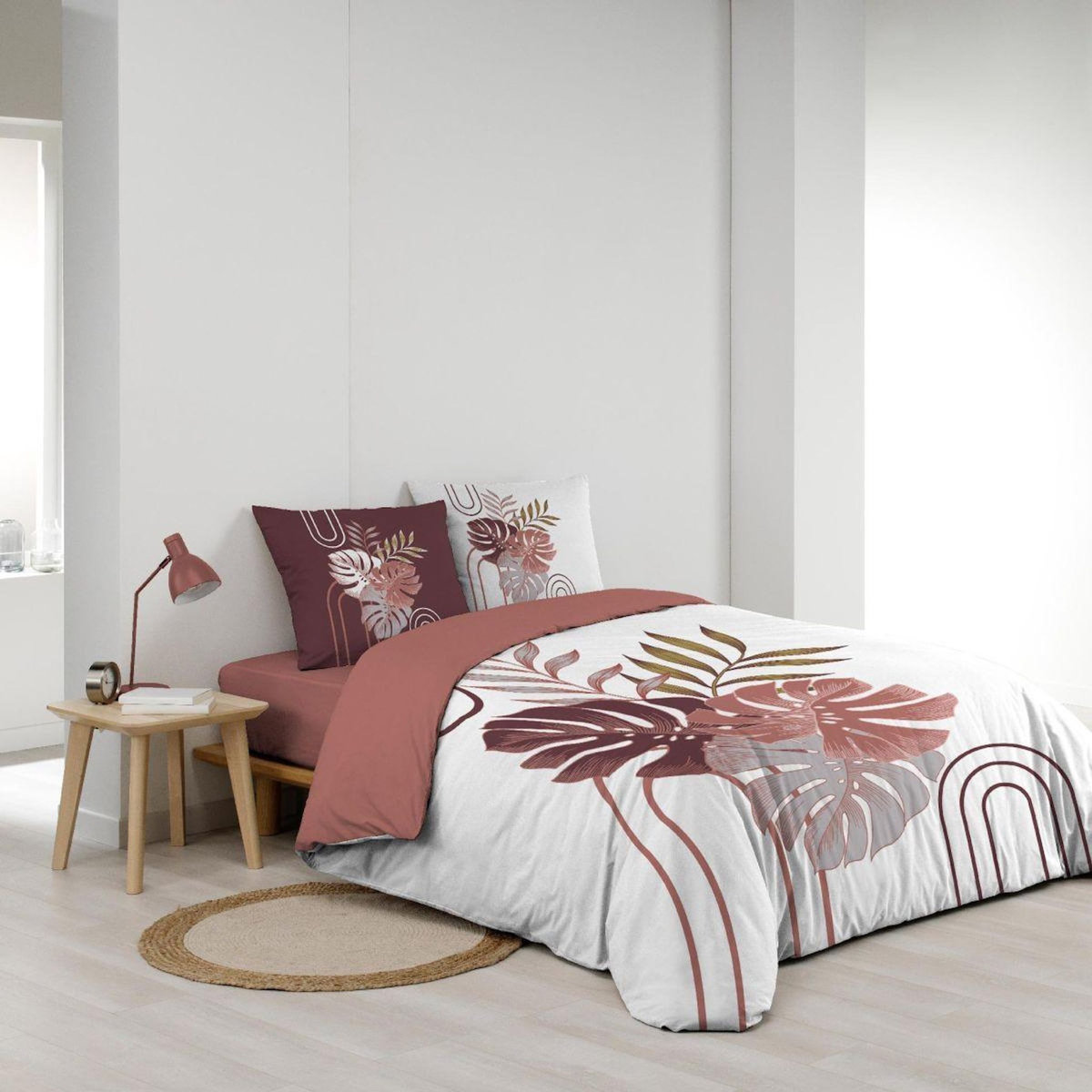 Paris Prix Parure de Lit 3 Pièces  Astria  240x220cm Rose