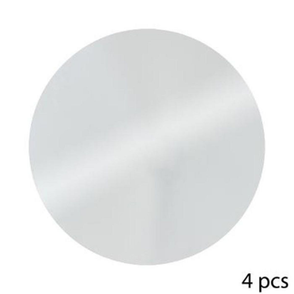 ATMOSPHERA Lot de 4 Miroirs Adhésifs  Rond  30x30cm Argent