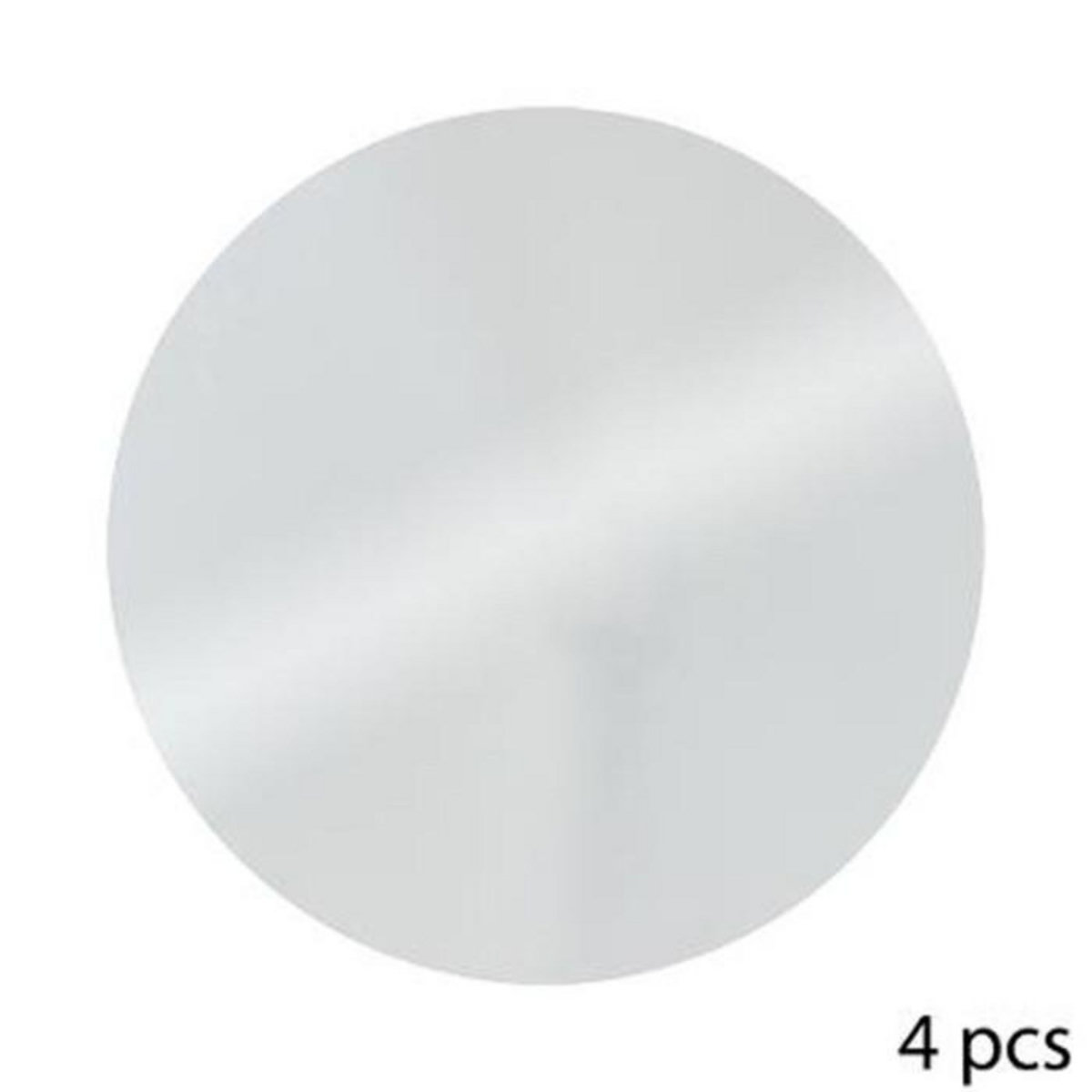 ATMOSPHERA Lot de 4 Miroirs Adhésifs  Rond  30x30cm Argent