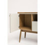 Voir la diapositive 4 : Paris Prix Buffet 3 Portes & 1 Niche  Farsta  115cm Chêne & Blanc