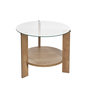 Voir la diapositive 1 : Habitat et Jardin Table basse en bois  Clara  - 75 x 75 x 40 cm - Chêne SaphirTransparent