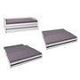 Voir la diapositive 7 : Lit banquette gigogne en pin massif 3 couchages  90x200cm BLANDINE
