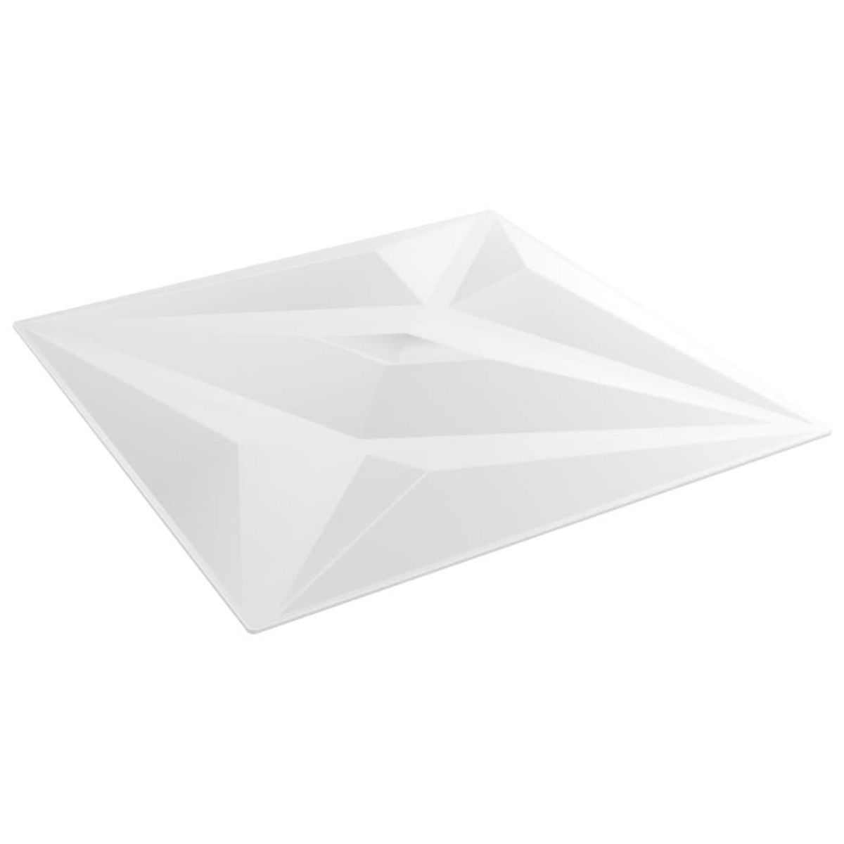 VIDAXL Panneaux muraux 48 pcs blanc 50x50 cm XPS 12 m^2 etoile