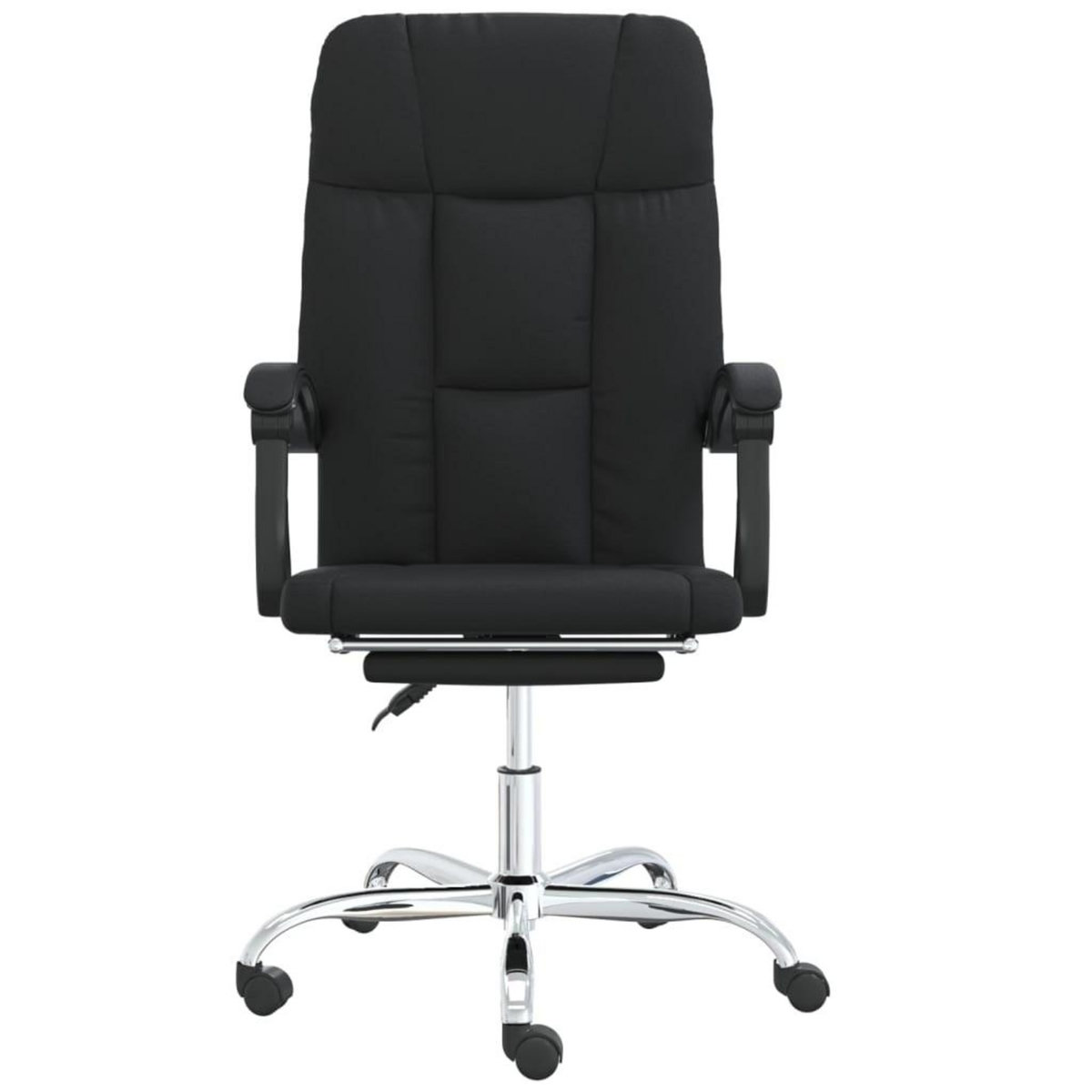 VIDAXL Fauteuil inclinable de bureau Noir Similicuir
