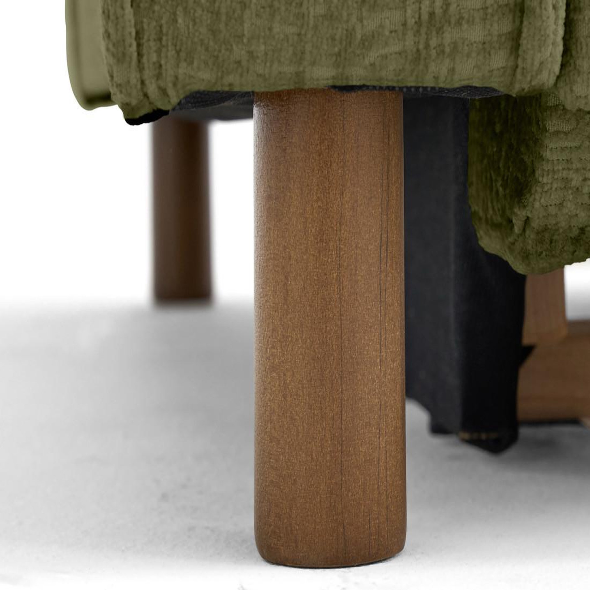 Voir la diapositive 3 : LISA DESIGN Jake - canapé d'angle droit 5 places convertible en tissu velours relief