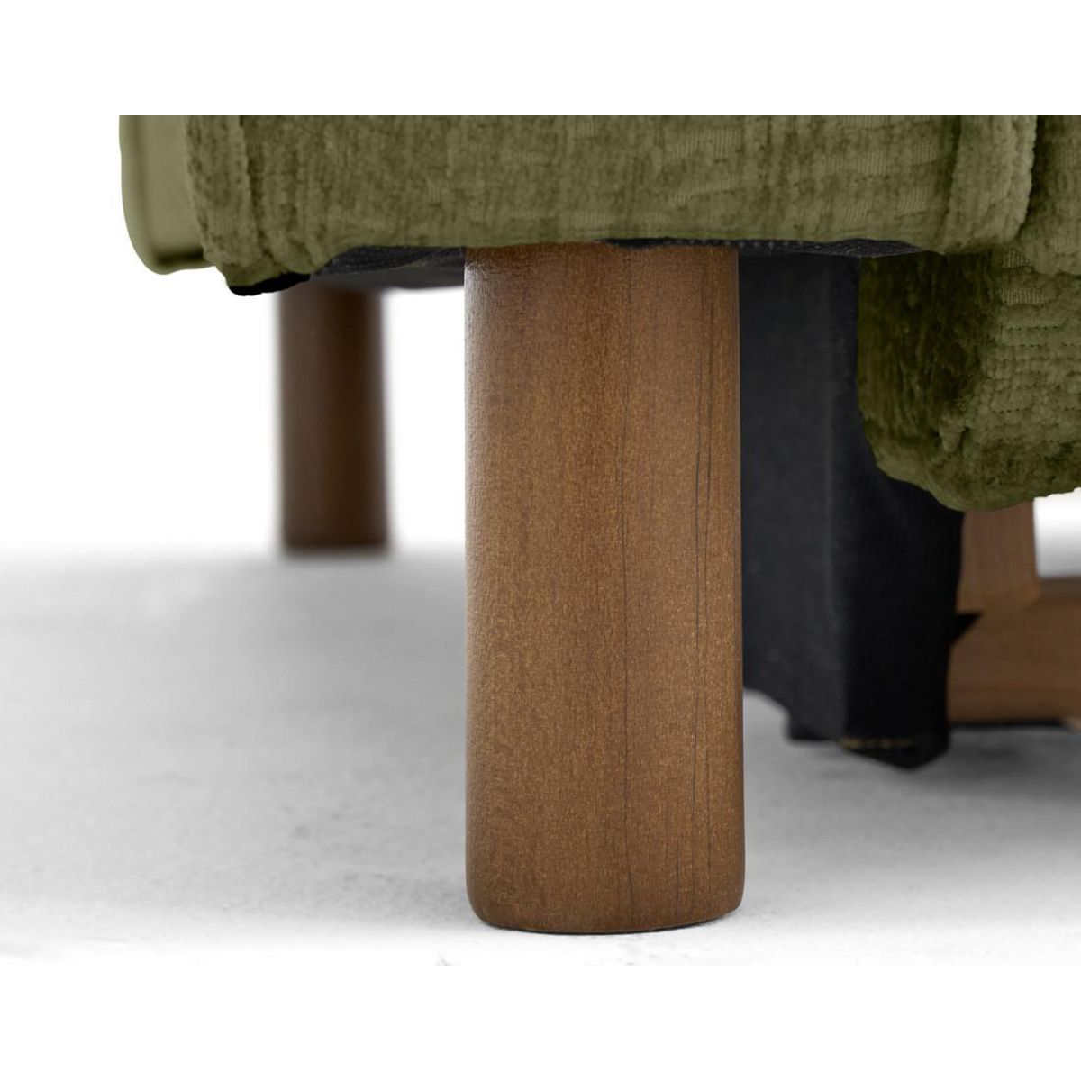 LISA DESIGN Jake - canapé d'angle droit 5 places convertible en tissu velours relief