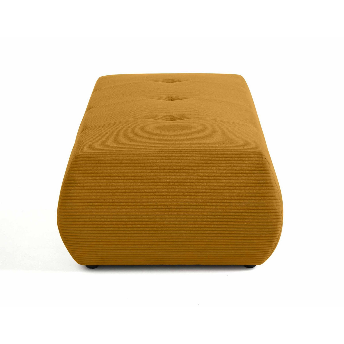 LISA DESIGN Onyx - pouf d'appoint - en velours côtelé