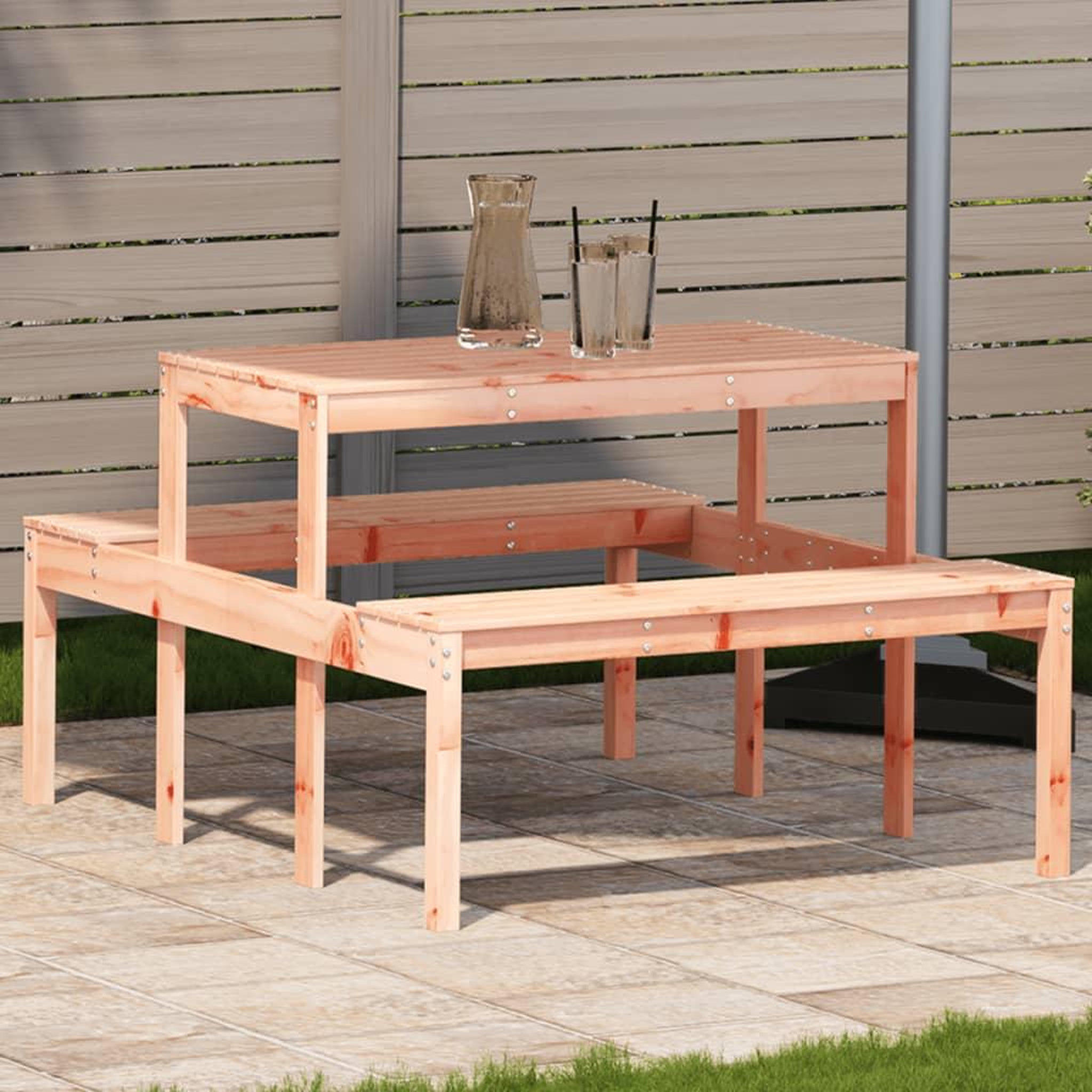 VIDAXL Table de pique-nique 110x134x75 cm bois massif de douglas