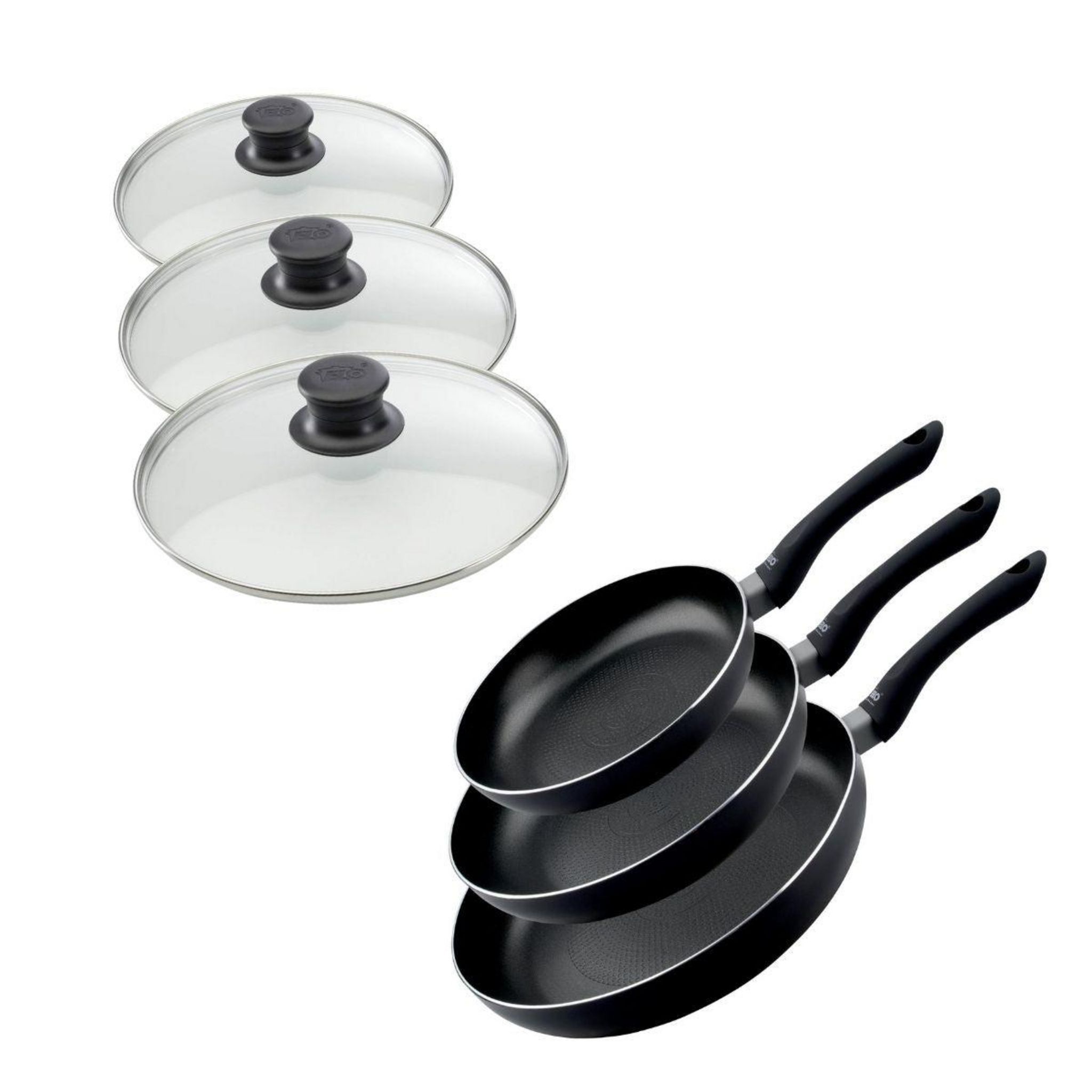 Elo Batterie de poêles inox Profi Citrin 24, 28 et 32 cm avec faitouts 16 et 26 cm au meilleur prix sur