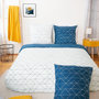 Voir la diapositive 2 : Home collection Parure housse de couette 100% microfibre 72gsm list