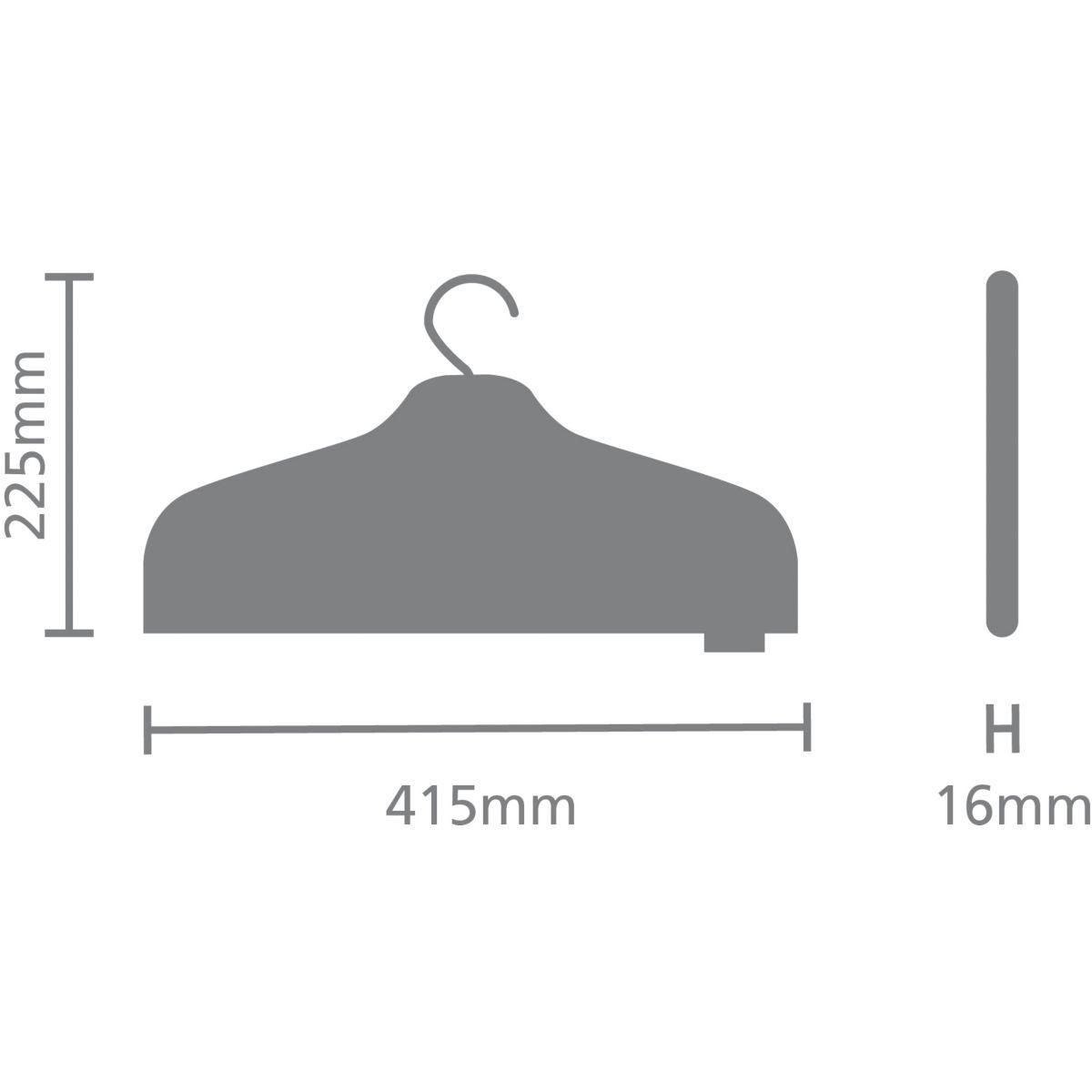 BRABANTIA Cintres Cintre pour défroisseur Pepper Black