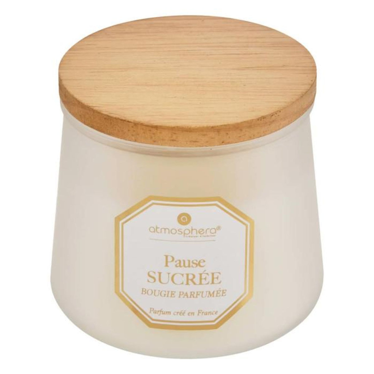 ATMOSPHERA Bougie Parfumée en Verre  Elisa  200g Pause Sucrée