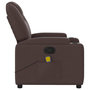 Voir la diapositive 5 : VIDAXL Fauteuil de massage inclinable Marron fonce Tissu