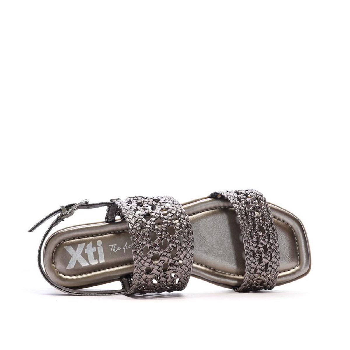 XTI Sandales Argenté Femme Xti Plomb