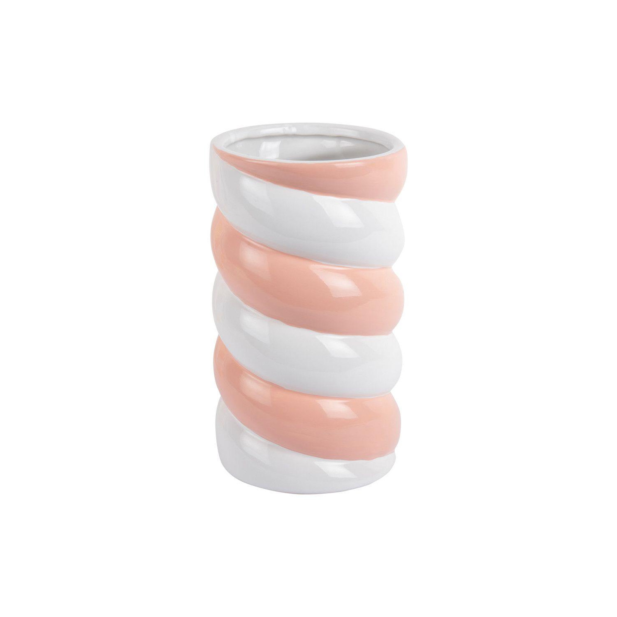 PRESENT TIME Vase en céramique marshmallow cushia - rose