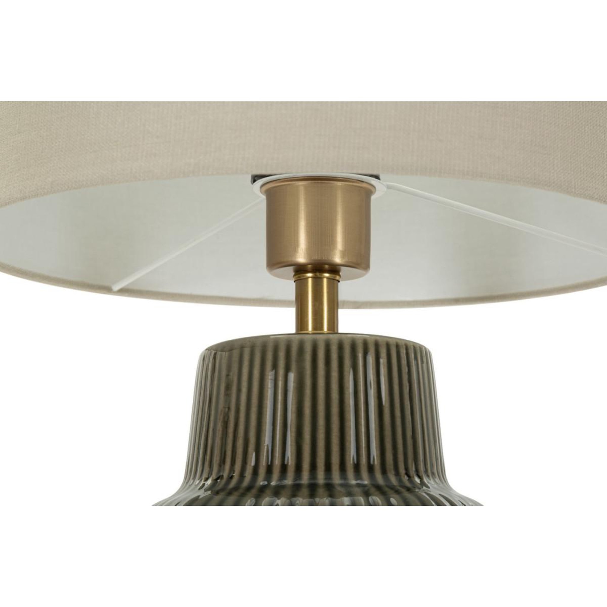 Voir la diapositive 2 : Paris Prix Lampe à poser en céramique  harmony  64cm vert