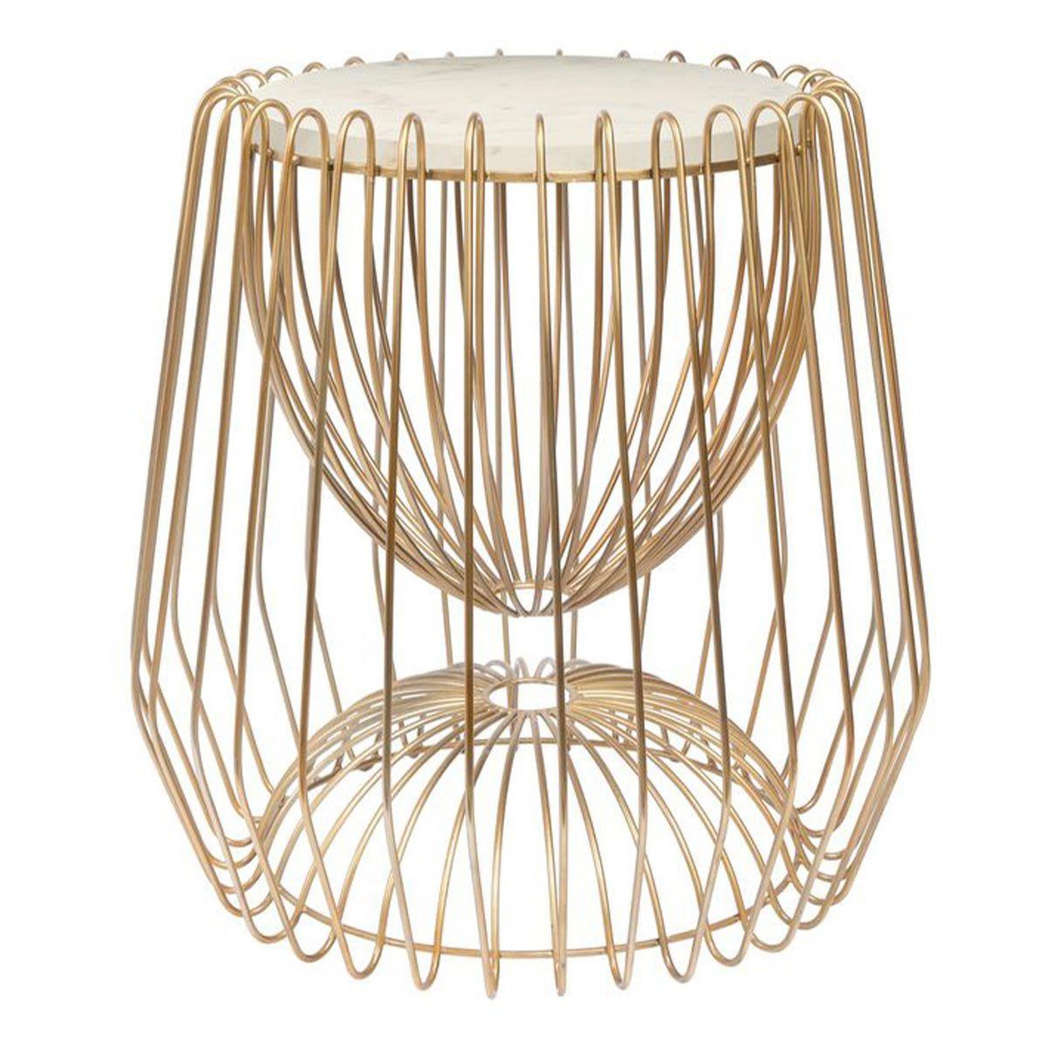 Paris Prix Table d'appoint design  malibu  51cm blanc