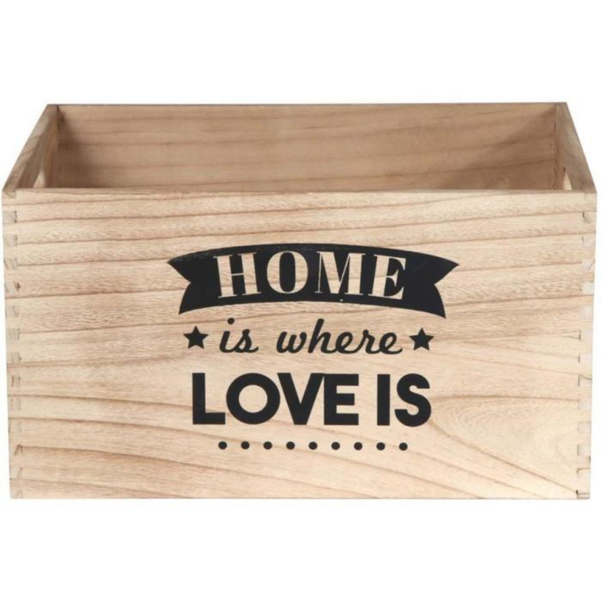 Paris Prix Lot de 3 Cagettes Déco  Home Place  40cm Naturel