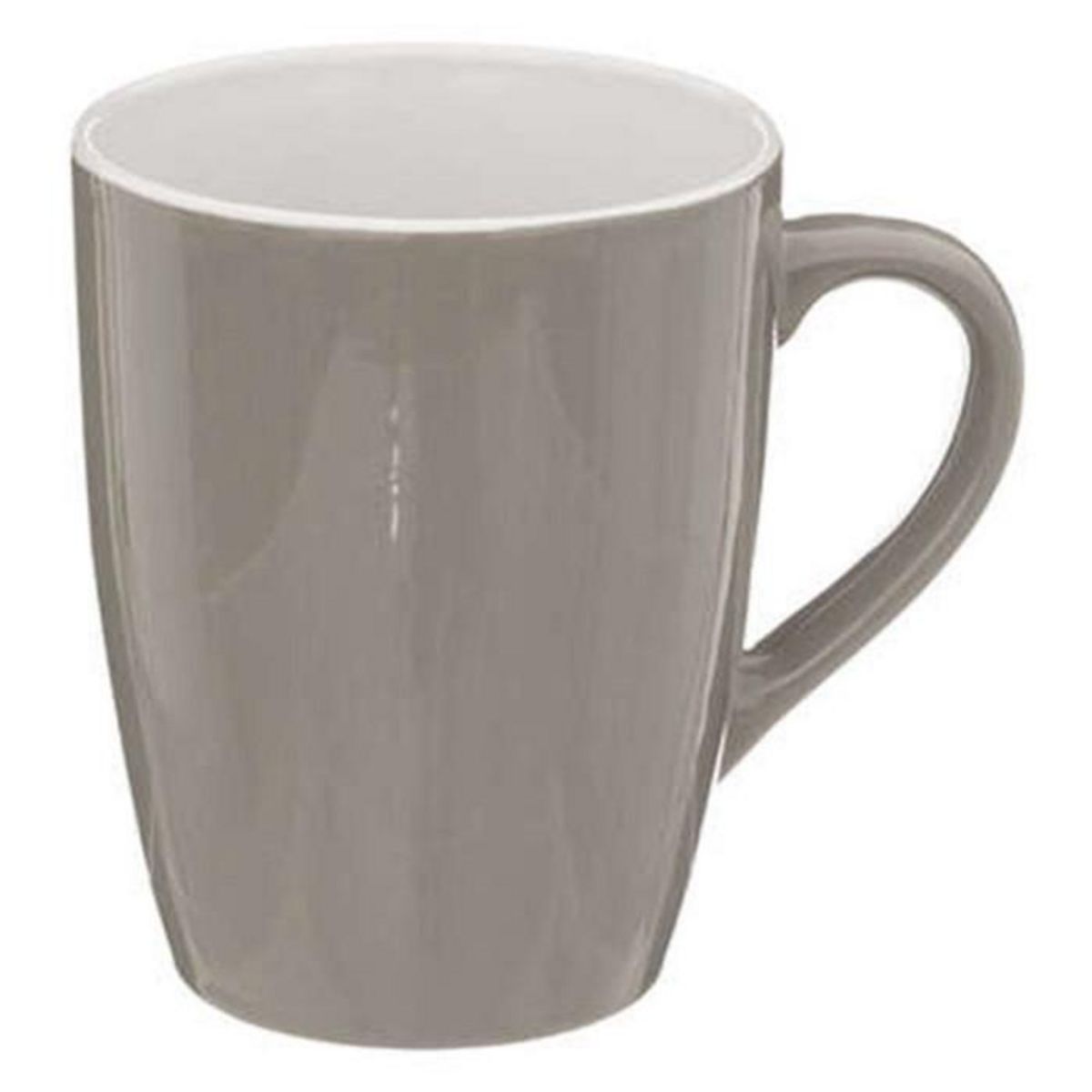 SECRET DE GOURMET Lot de 6 Mugs  Colorama  38cl Gris