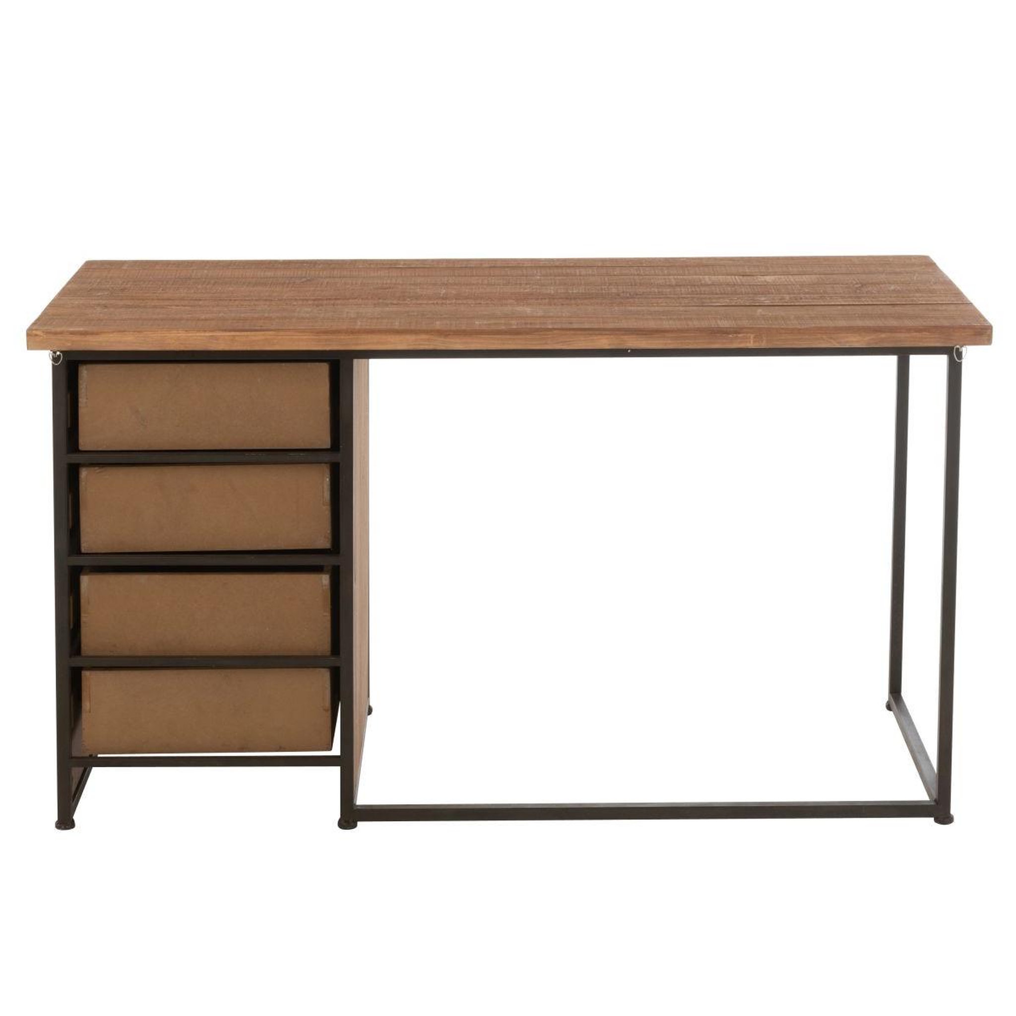Voir la diapositive 5 : J-LINE Bureau en bois  sia  140cm naturel
