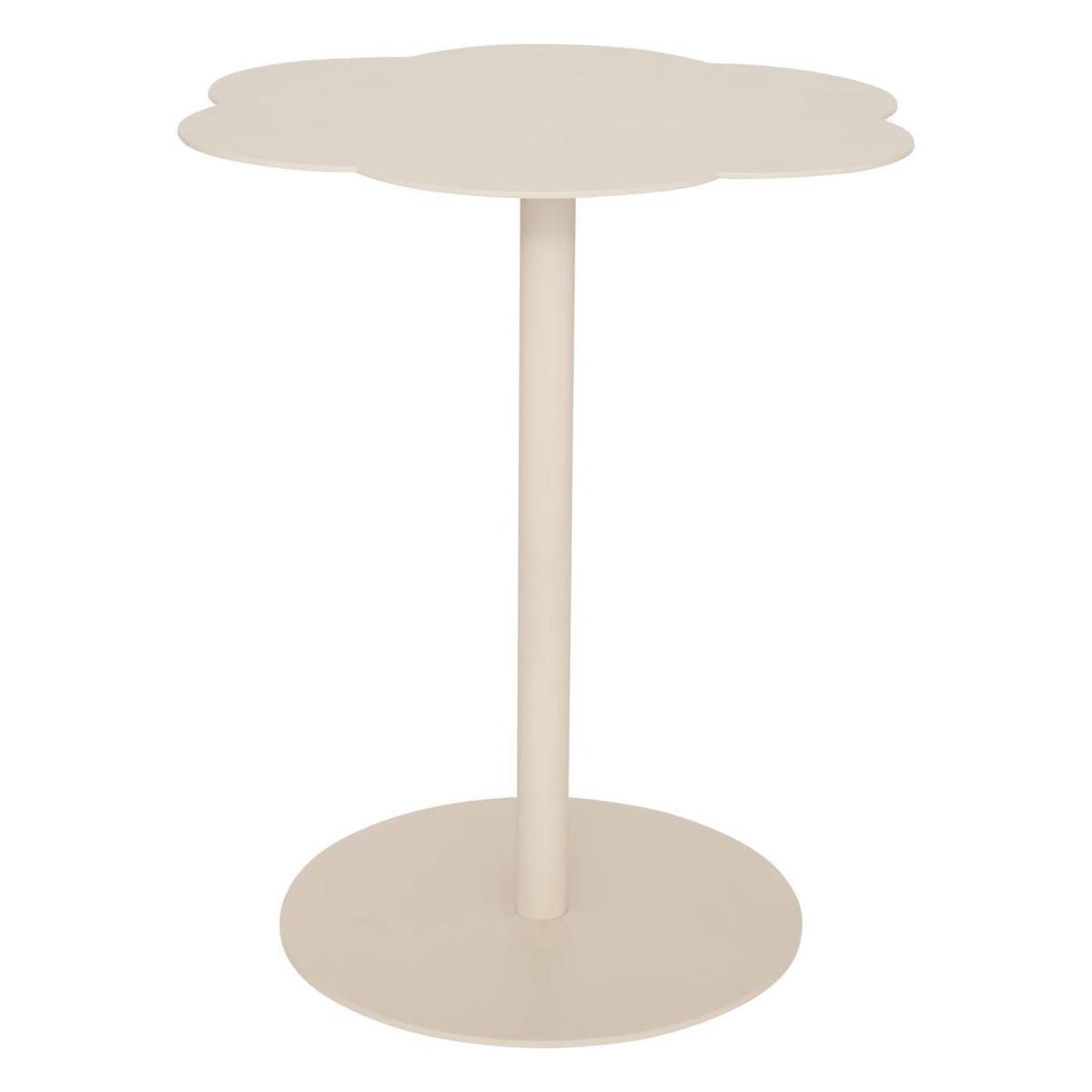 ATMOSPHERA Table d'appoint fleur  fiora  50cm ivoire