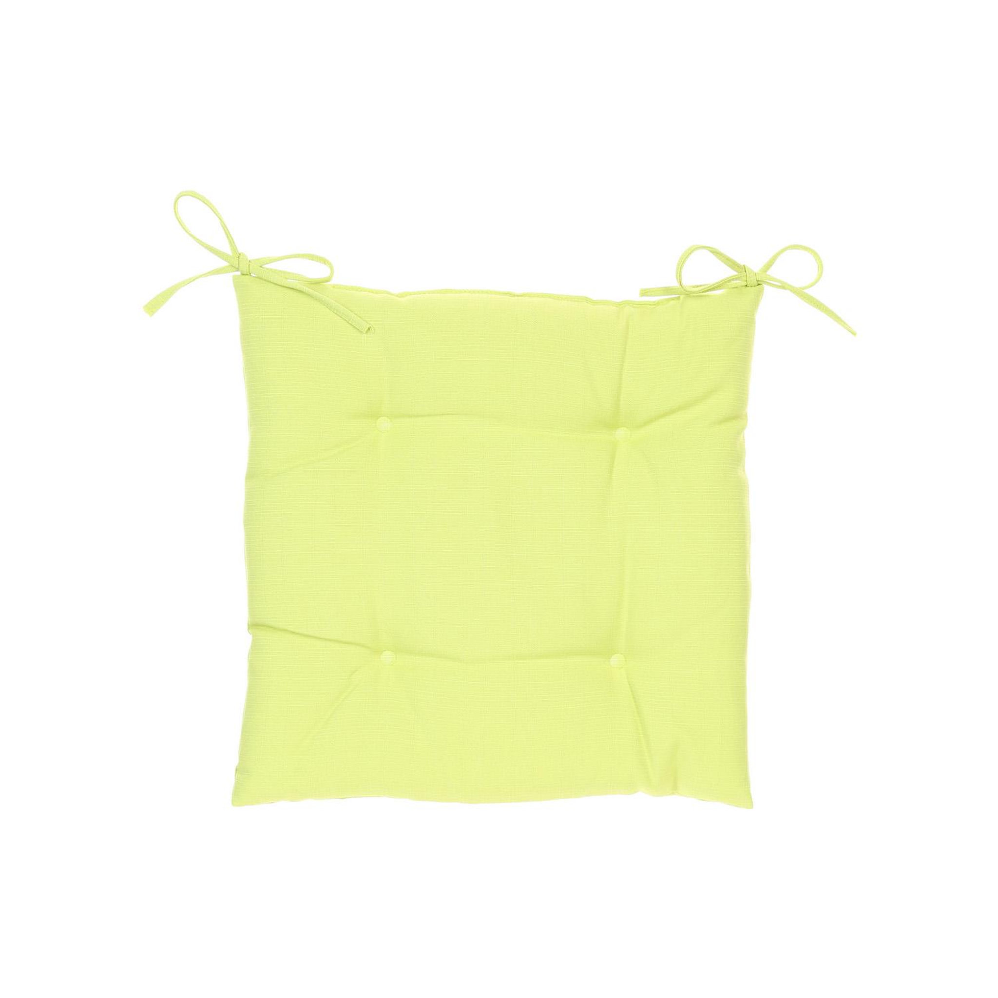 HESPERIDE Galette de chaise d'extérieur Korai. Coloris disponibles : Vert, Jaune, Rouge, Noir
