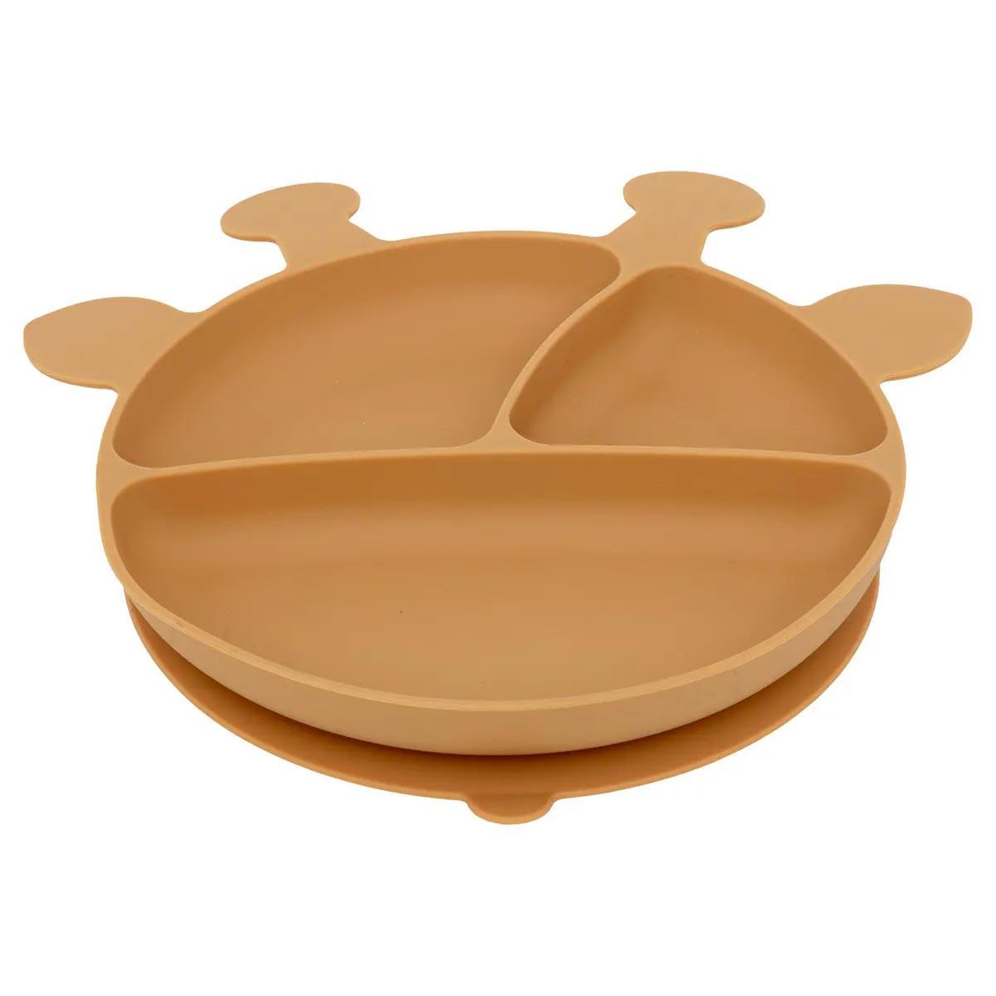 Voir la diapositive 2 : Atmosphera Kids Set repas enfant en silicone  yum  21cm moutarde